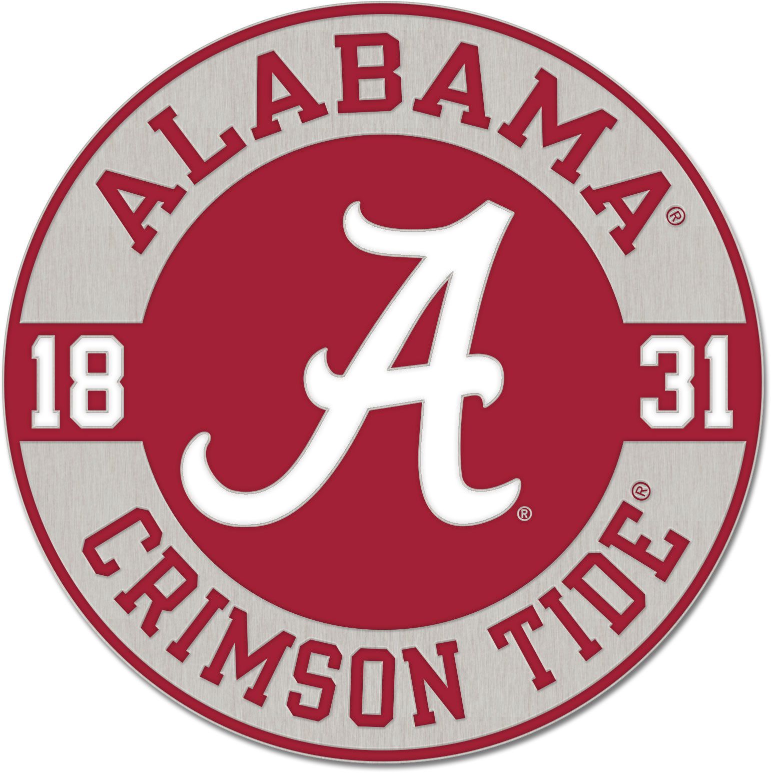 WinCraft Alabama Crimson Tide Round Est. Date Collector Pin