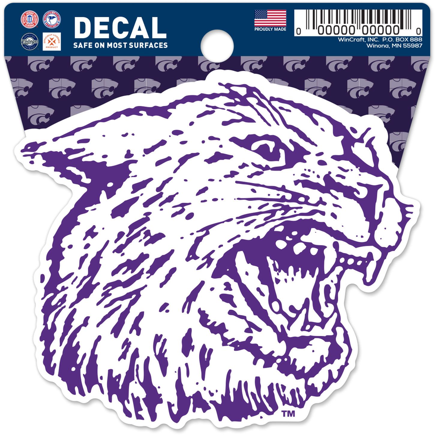 WinCraft Kansas Jayhawks Retro Logo Clean Cut Decal