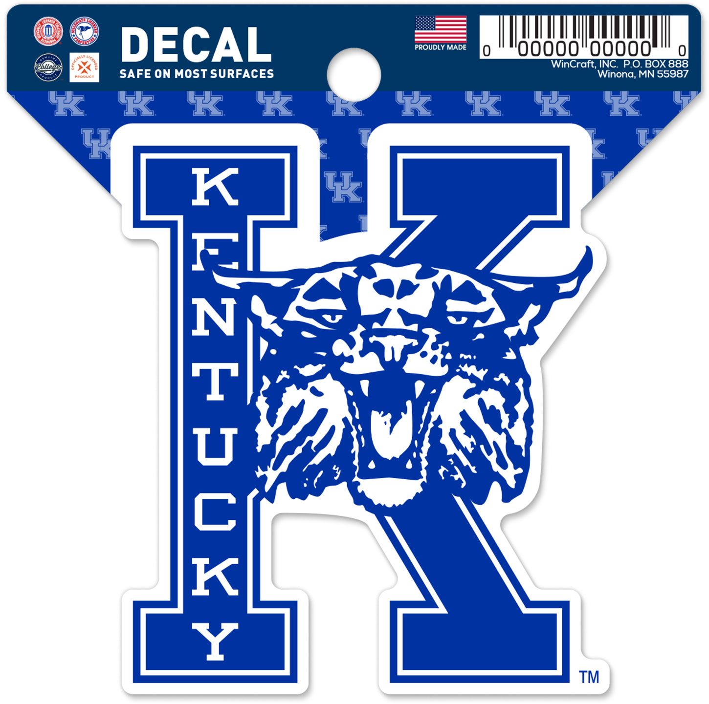 WinCraft Kentucky Wildcats Retro Logo Clean Cut Decal