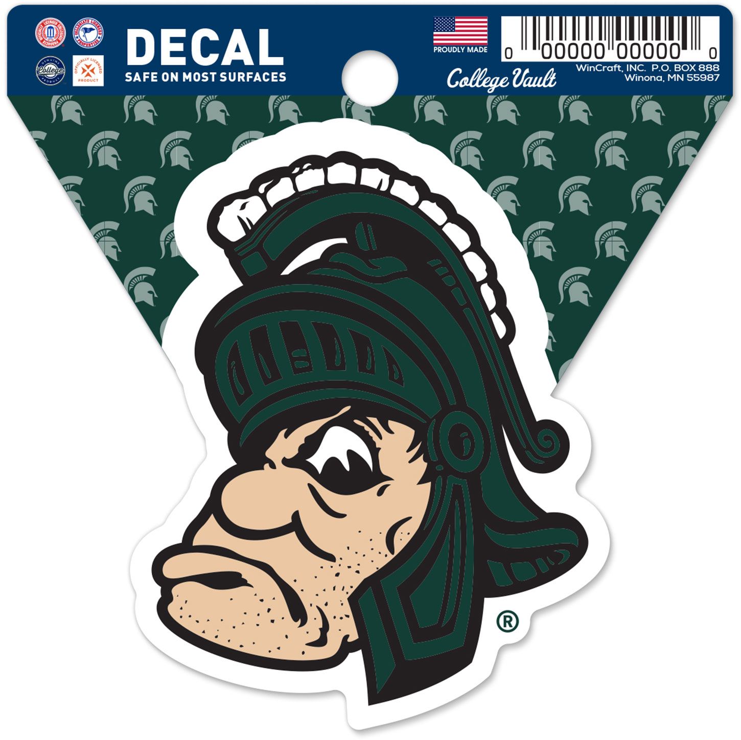 WinCraft Michigan State Spartans Retro Logo Clean Cut Decal