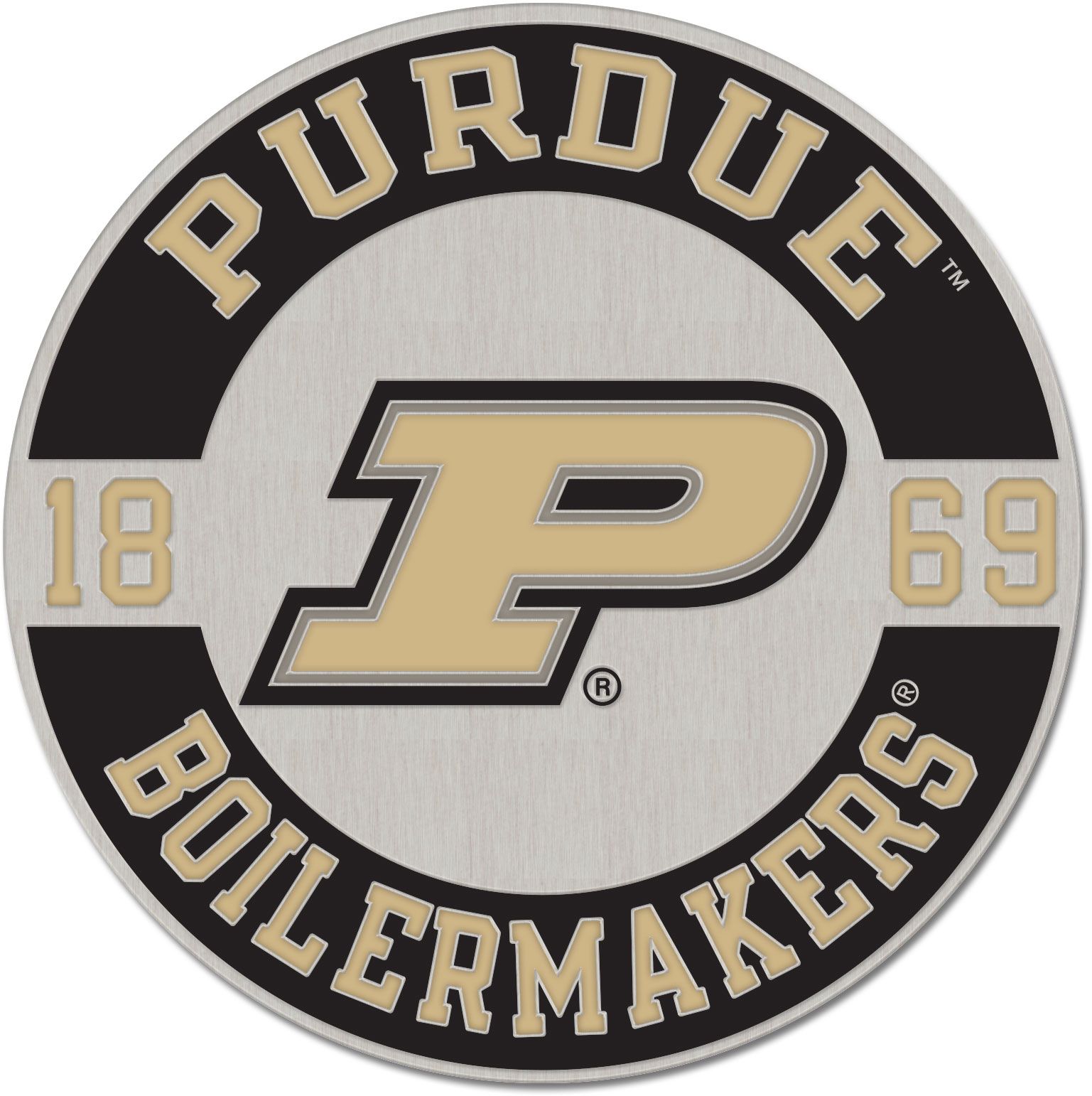 WinCraft Purdue Boilmakers Round Est. Date Collector Pin