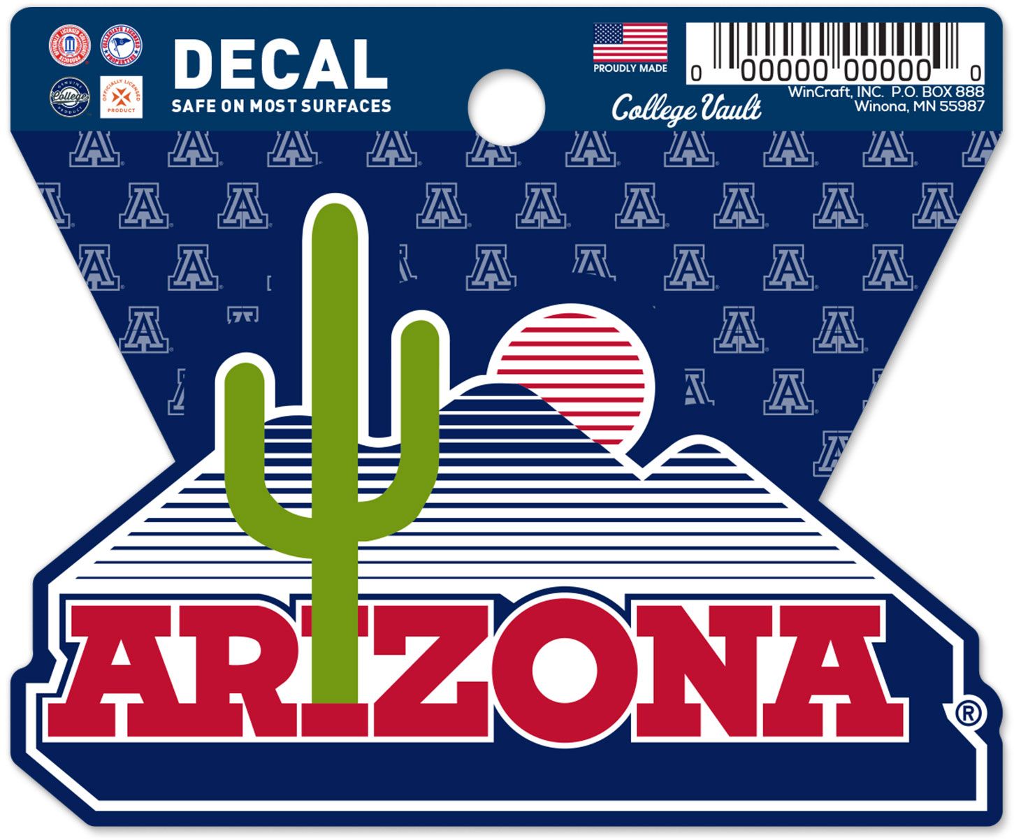 WinCraft Arizona Wildcats Retro Logo Clean Cut Decal