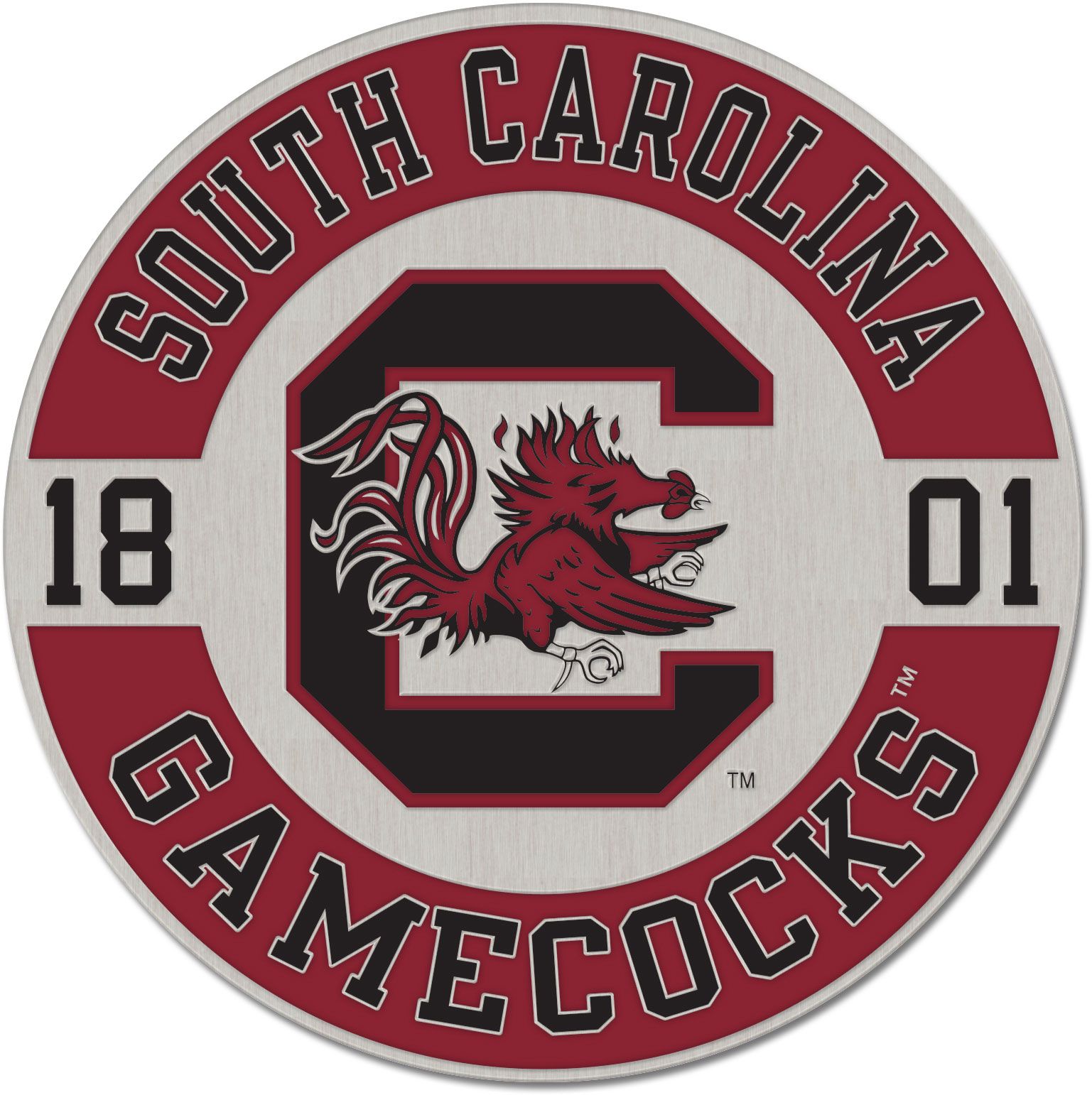 WinCraft South Carolina Gamecocks Round Est. Date Collector Pin