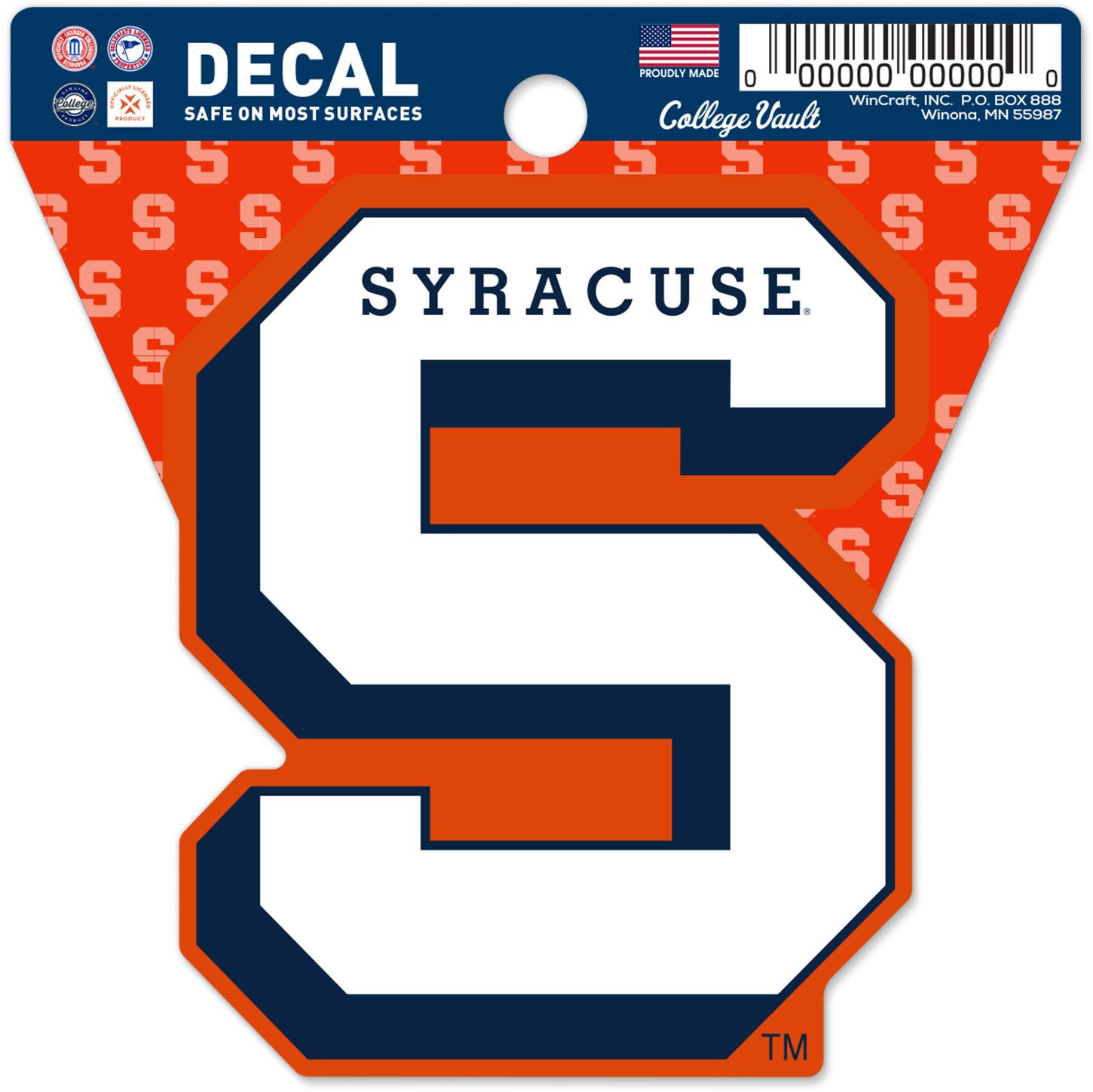 WinCraft Syracuse Orange Retro Logo Clean Cut Decal