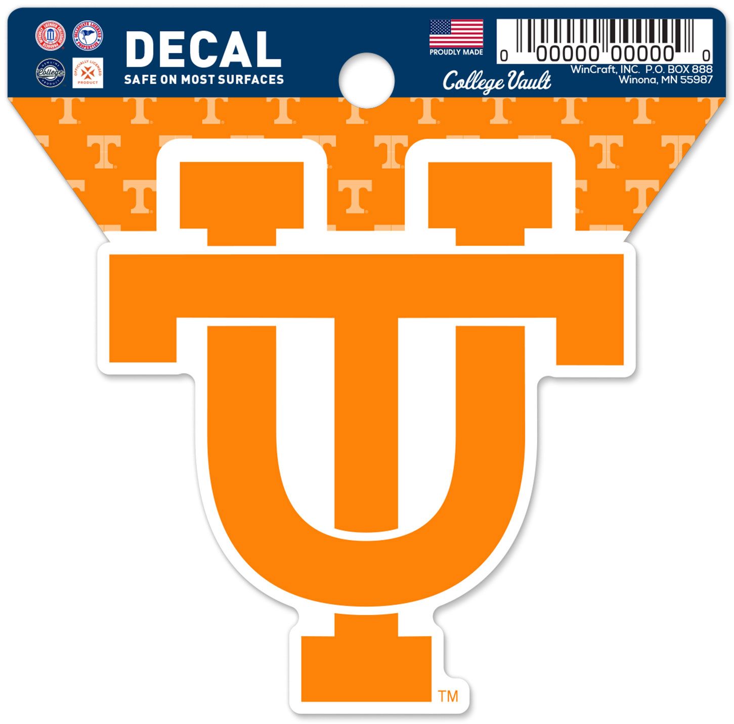 WinCraft Tennessee Volunteers Retro Logo Clean Cut Decal