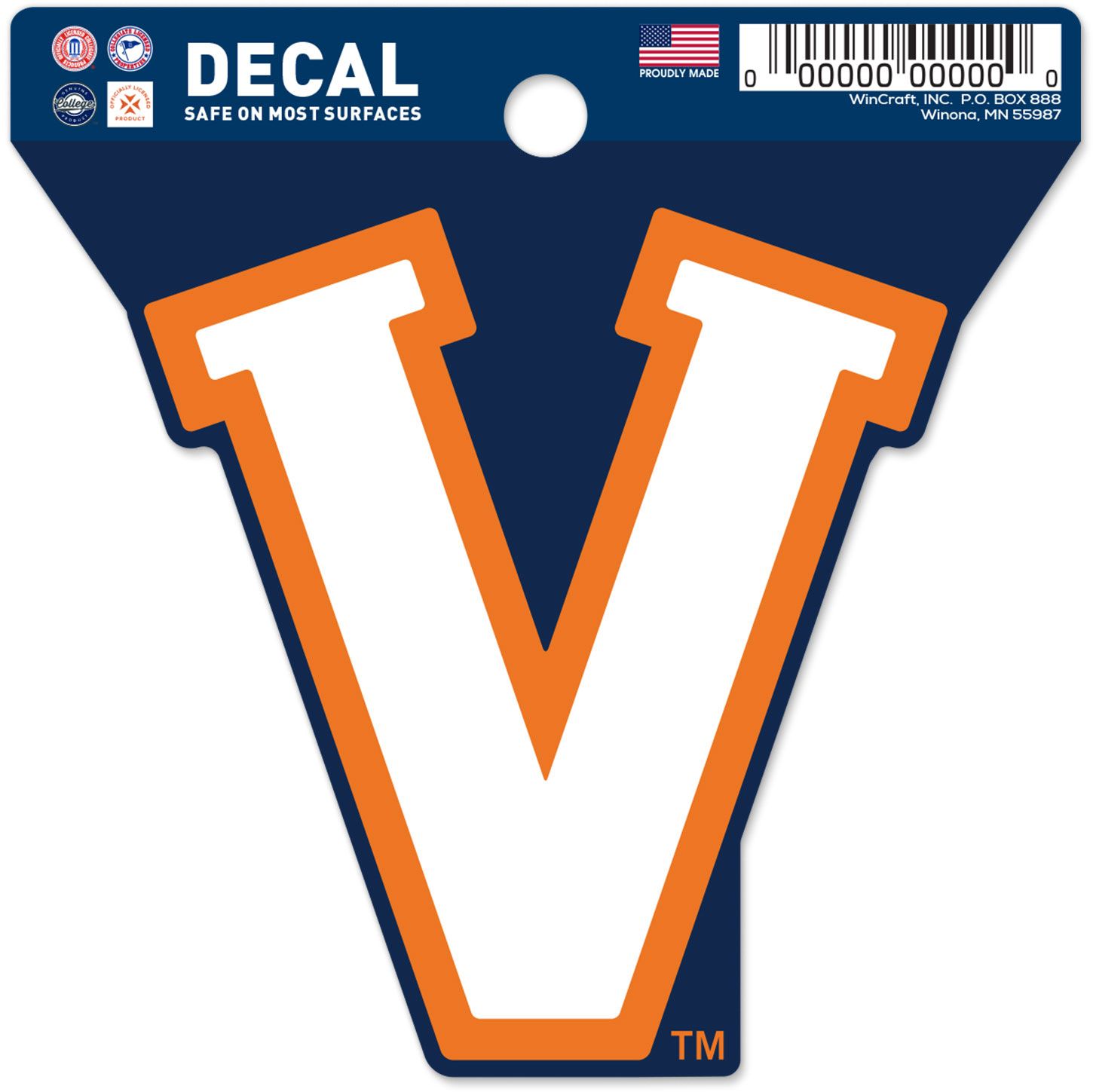 WinCraft Virginia Cavaliers Retro Logo Clean Cut Decal