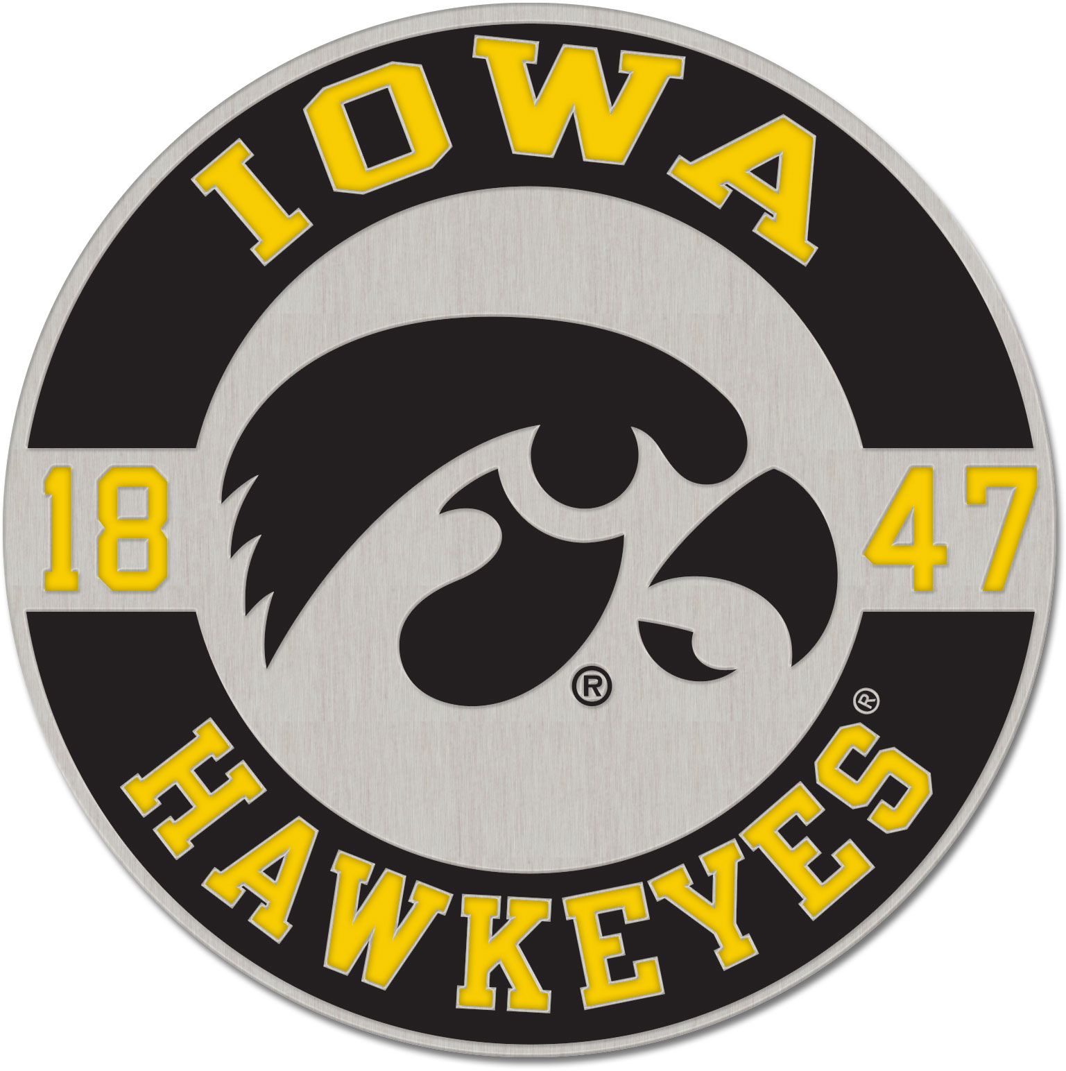 WinCraft Iowa Hawkeyes Round Est. Date Collector Pin