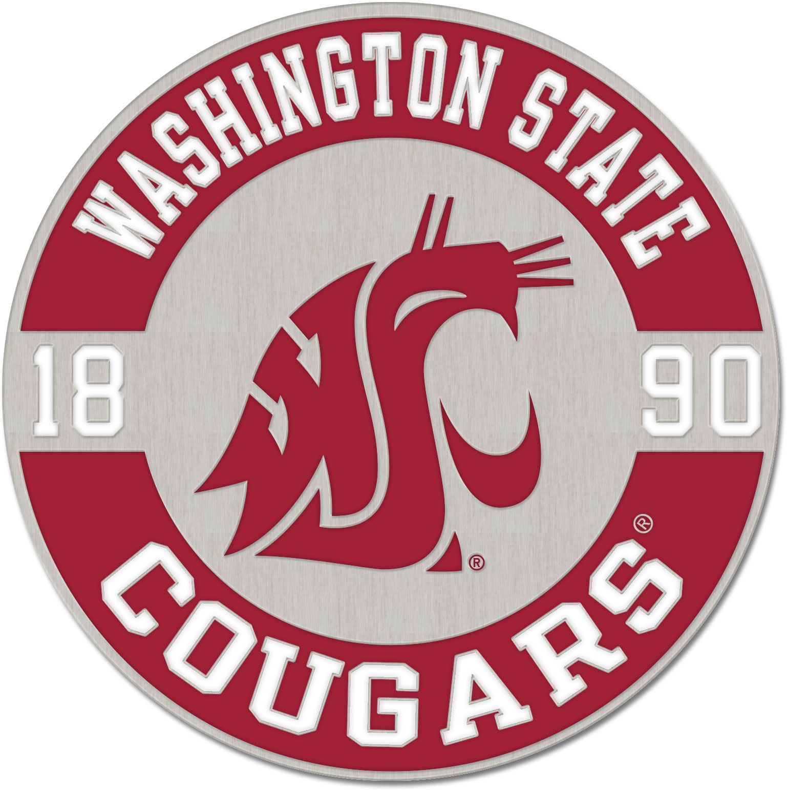 WinCraft Washington State Cougars Round Est. Date Collector Pin