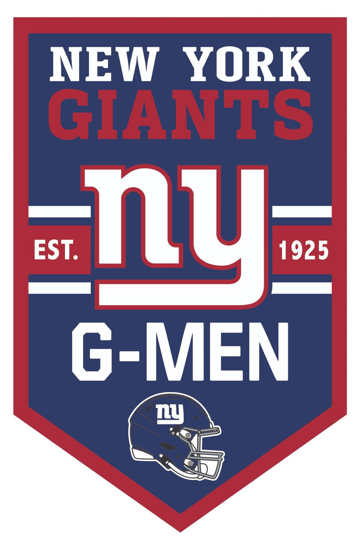 WinCraft New York Giants 11" X 17" Chevron Sign