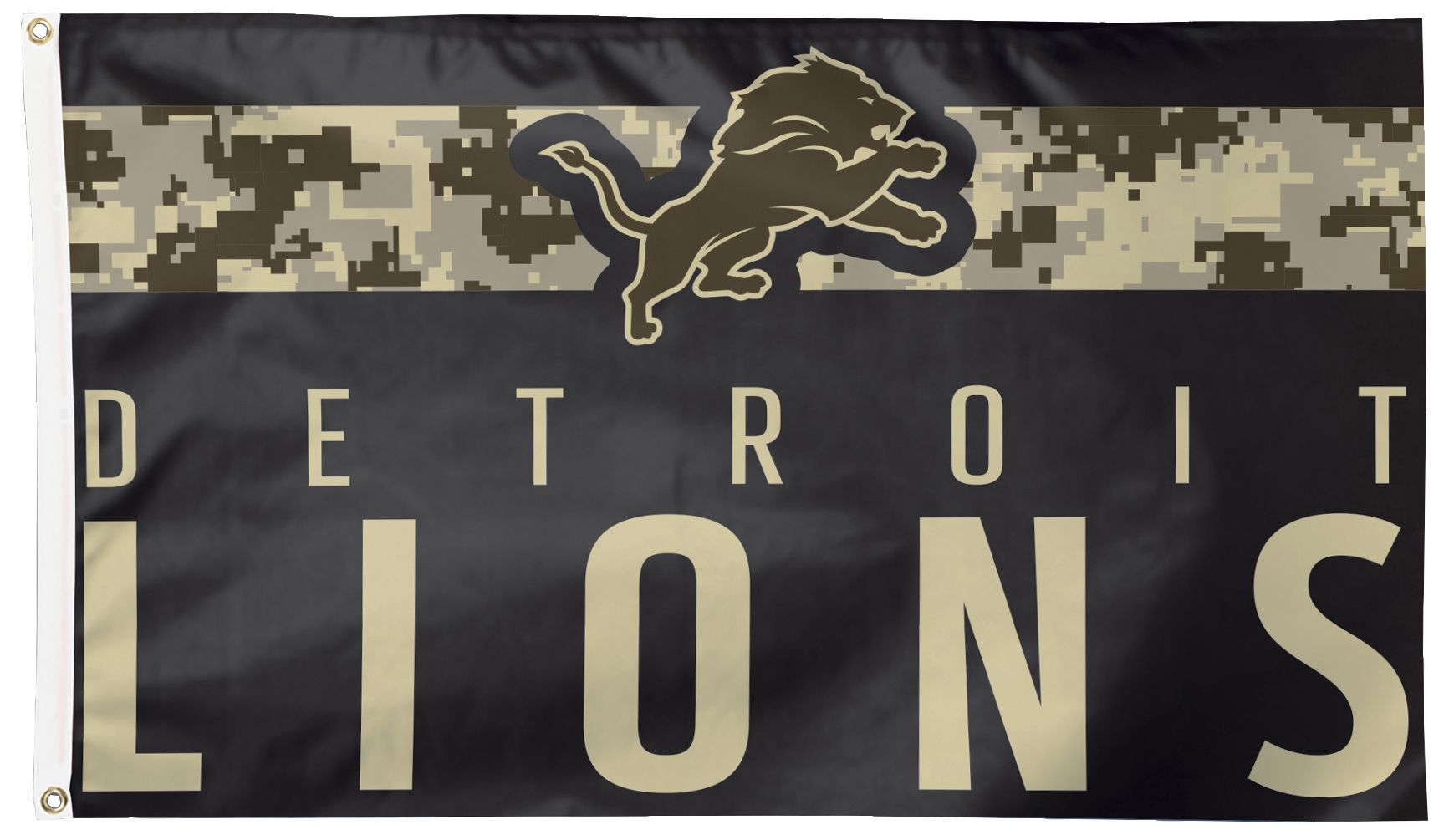 WinCraft Detriot Lions 3x5 Camo Flag