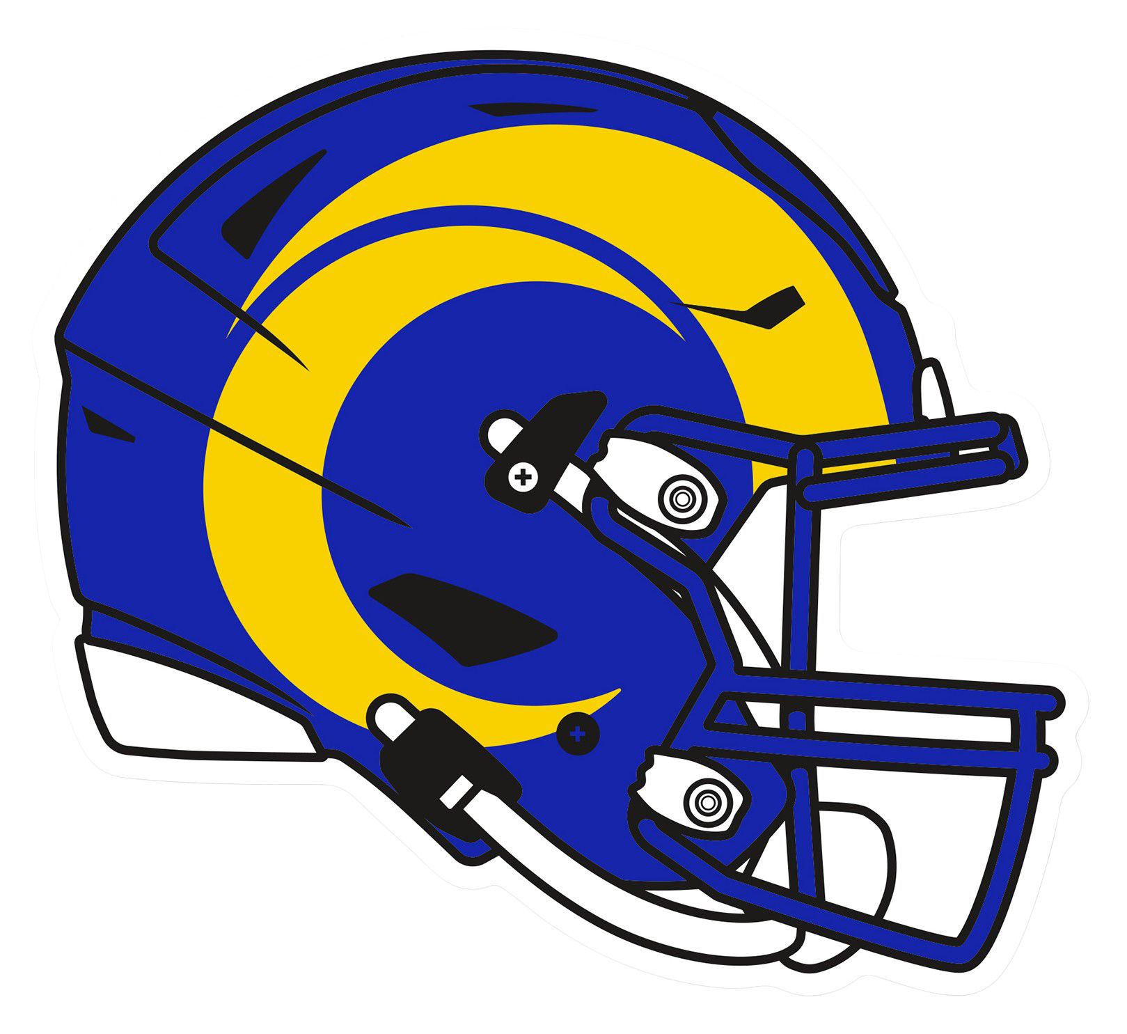 WinCraft Los Angeles Rams 11" X 12" Helmet Sign