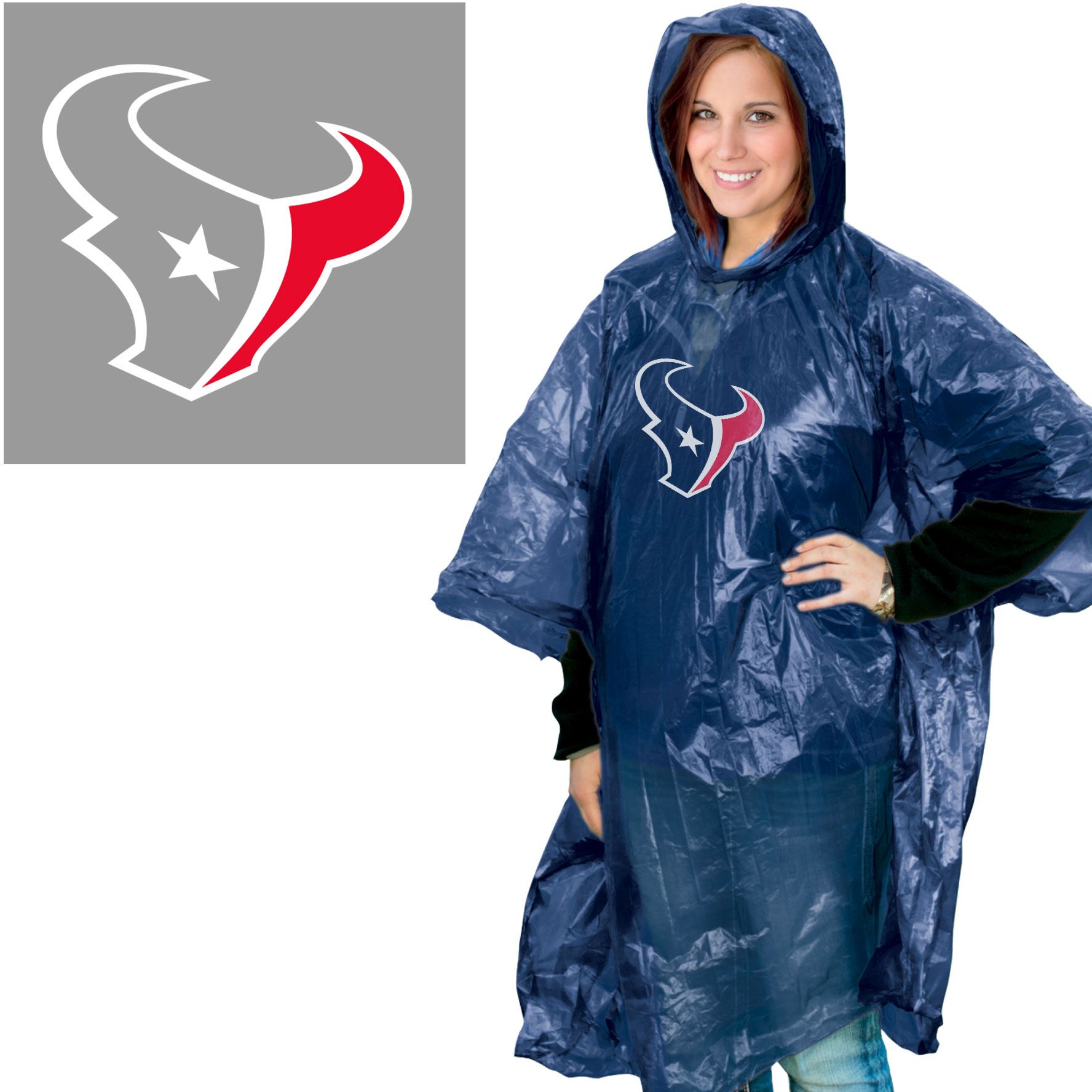 WinCraft Houston Texans Rain Poncho