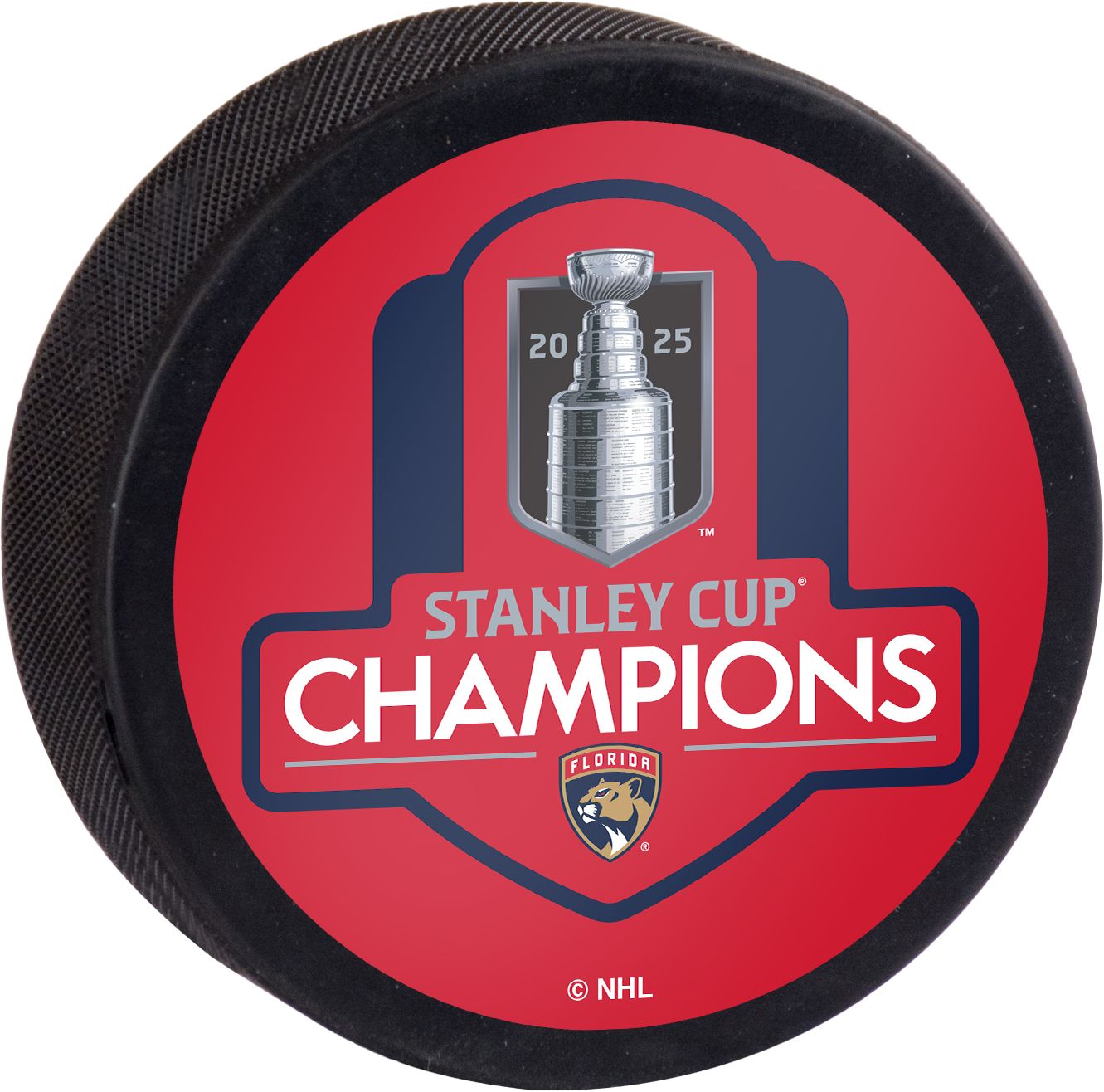 WinCraft Florida Panthers 2025 Stanley Cup Champions Hockey Puck