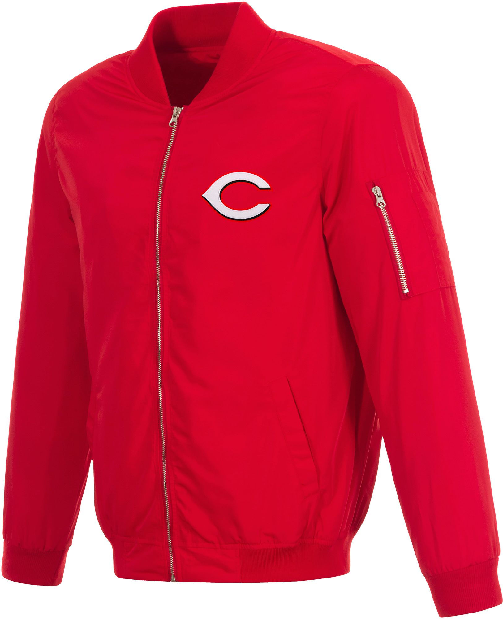 JH Design Men's Cincinnati Reds Bomber Jacket