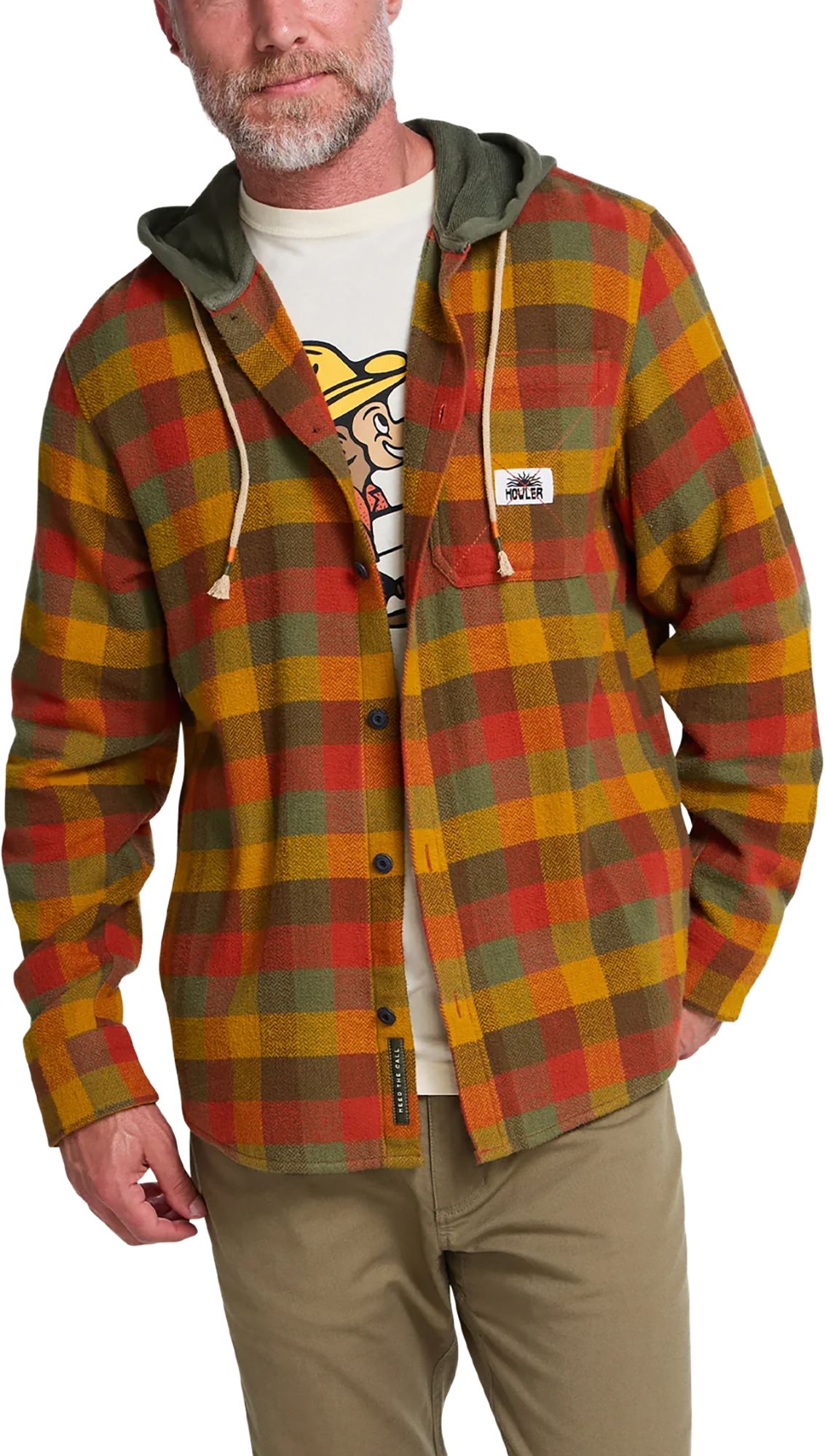 Howler Brothers Men's Salvo Hooded Blanket Flannel