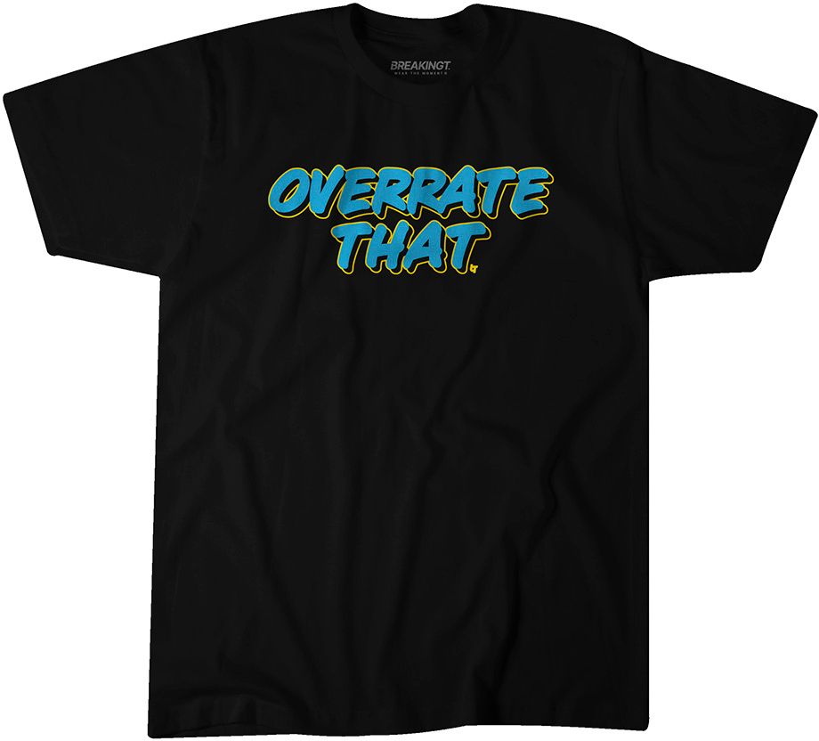 BreakingT Adult "Overrate That" Black T-Shirt