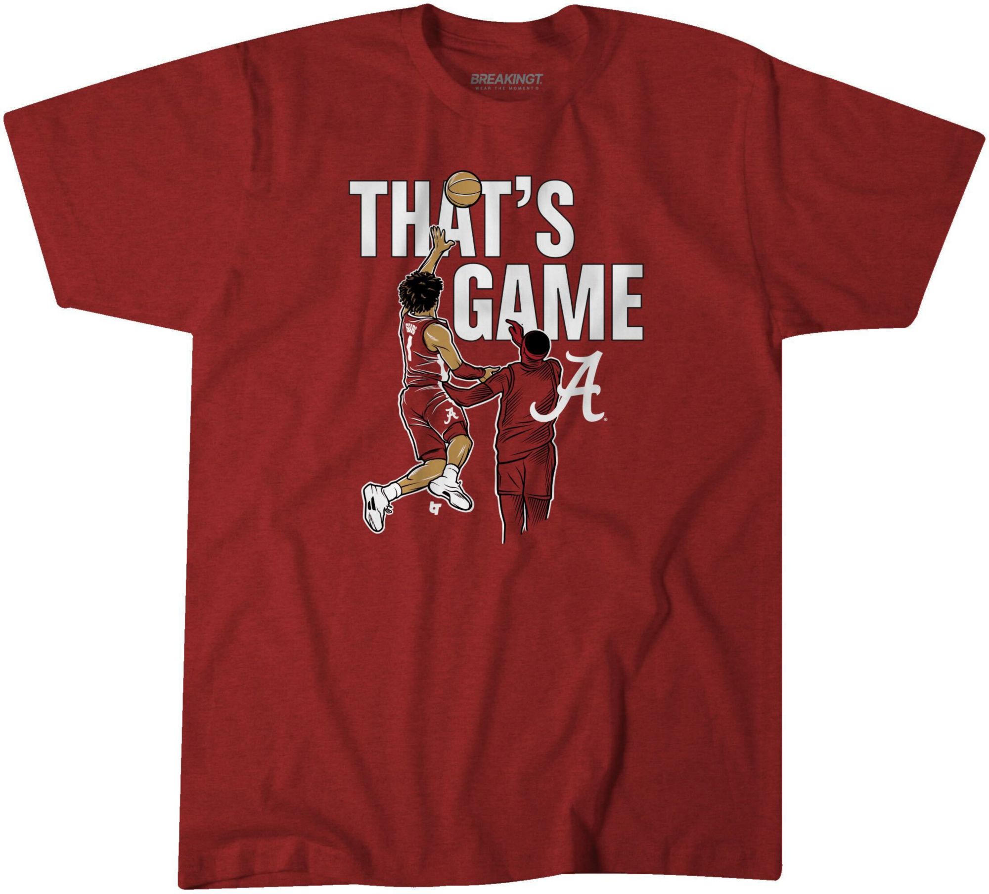 BreakingT Adult Alabama Crimson Tide That's Game Crimson T-Shirt