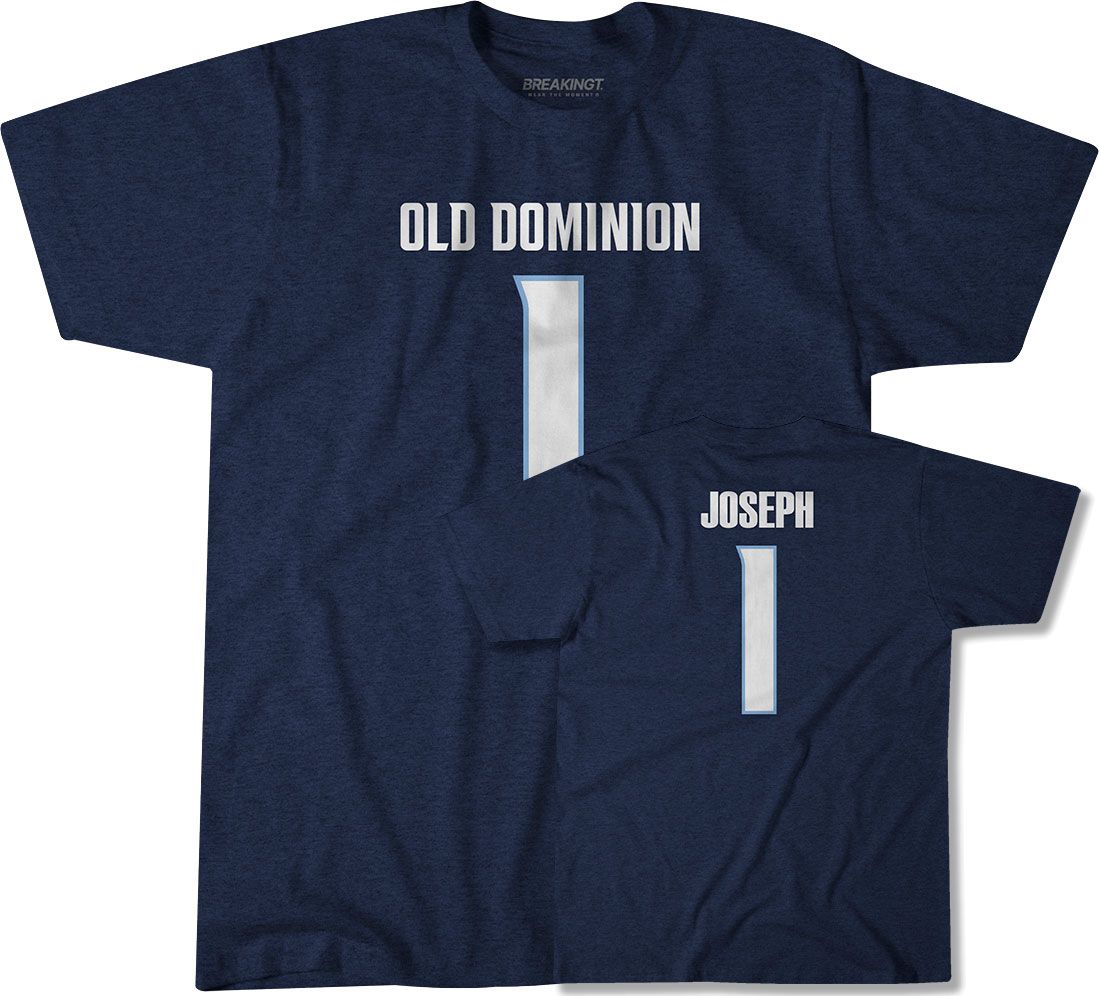 BreakingT Men's Old Dominion Monarchs Colton Joseph #2 Navy T-Shirt