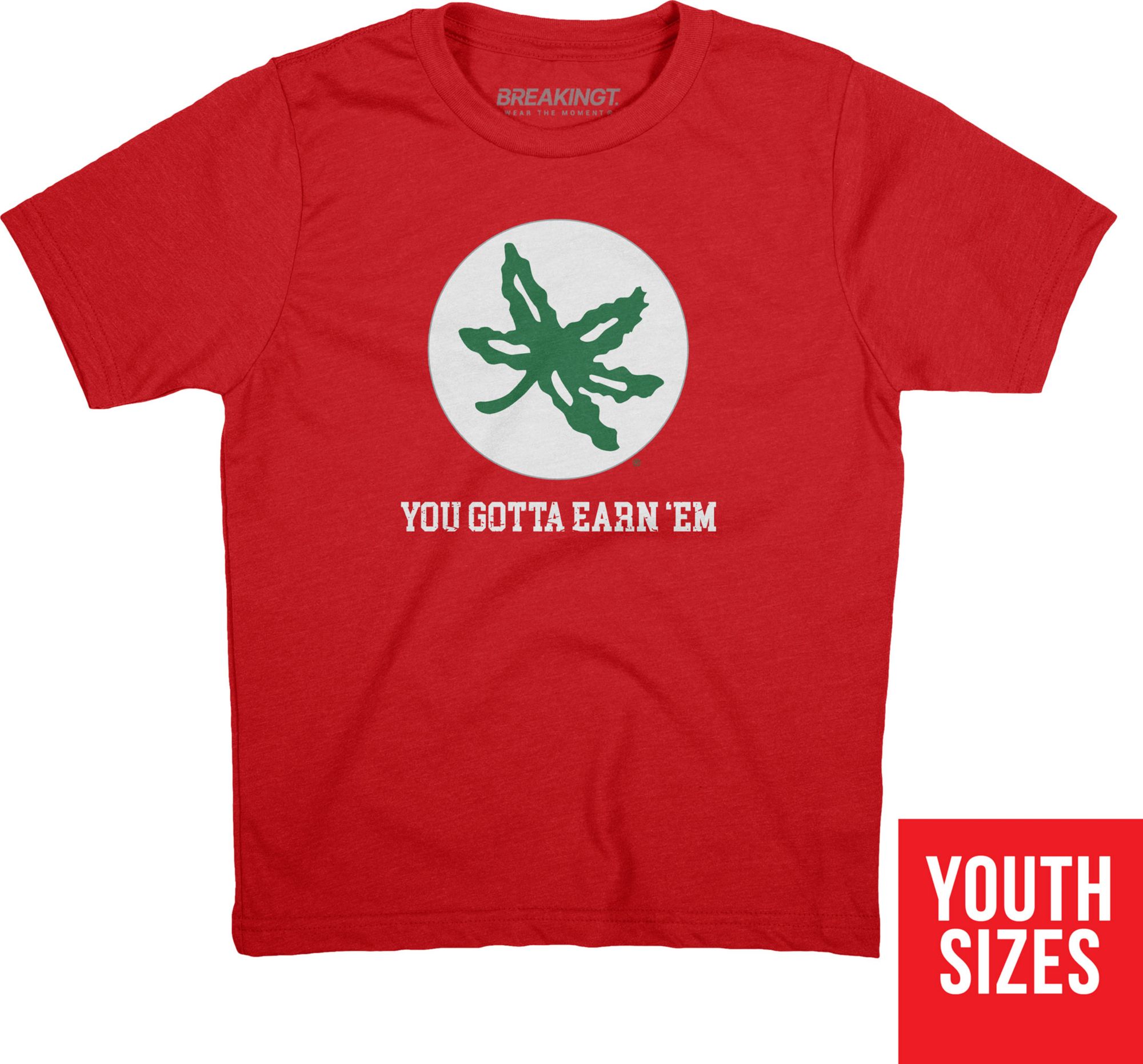 BreakingT Youth Arizona State Sun Devils Red Buckeye Leaf T-Shirt