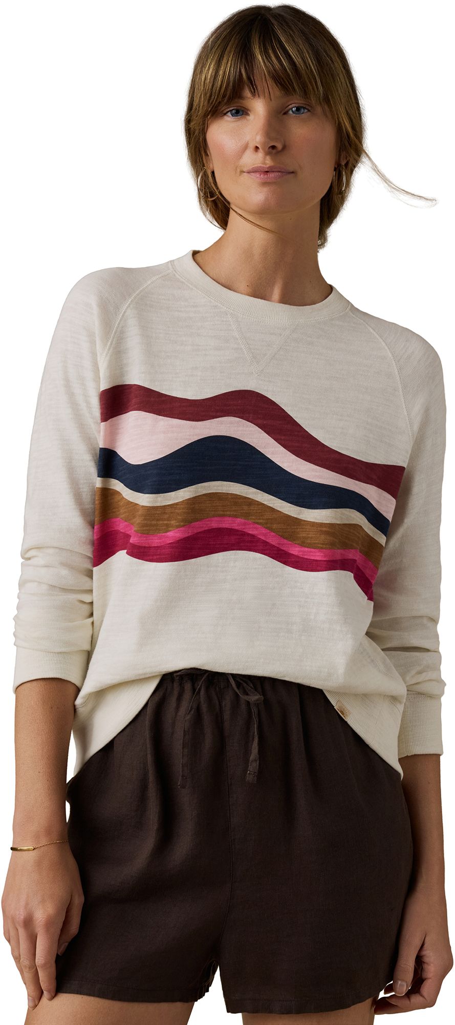 Faherty Women's Sunwashed Slub Crew