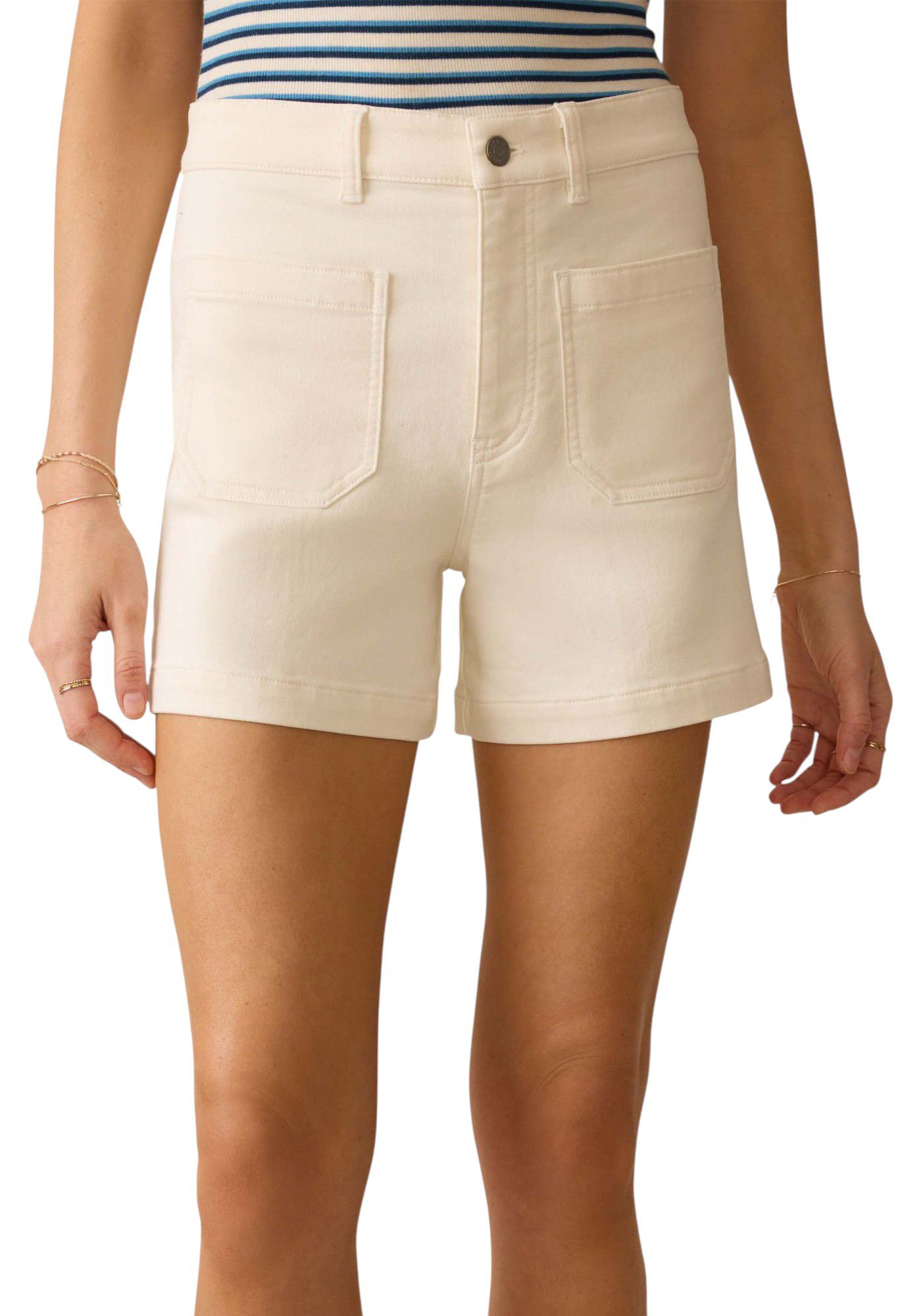 Faherty Women's Stretch Terry Patch Pocket Shorts