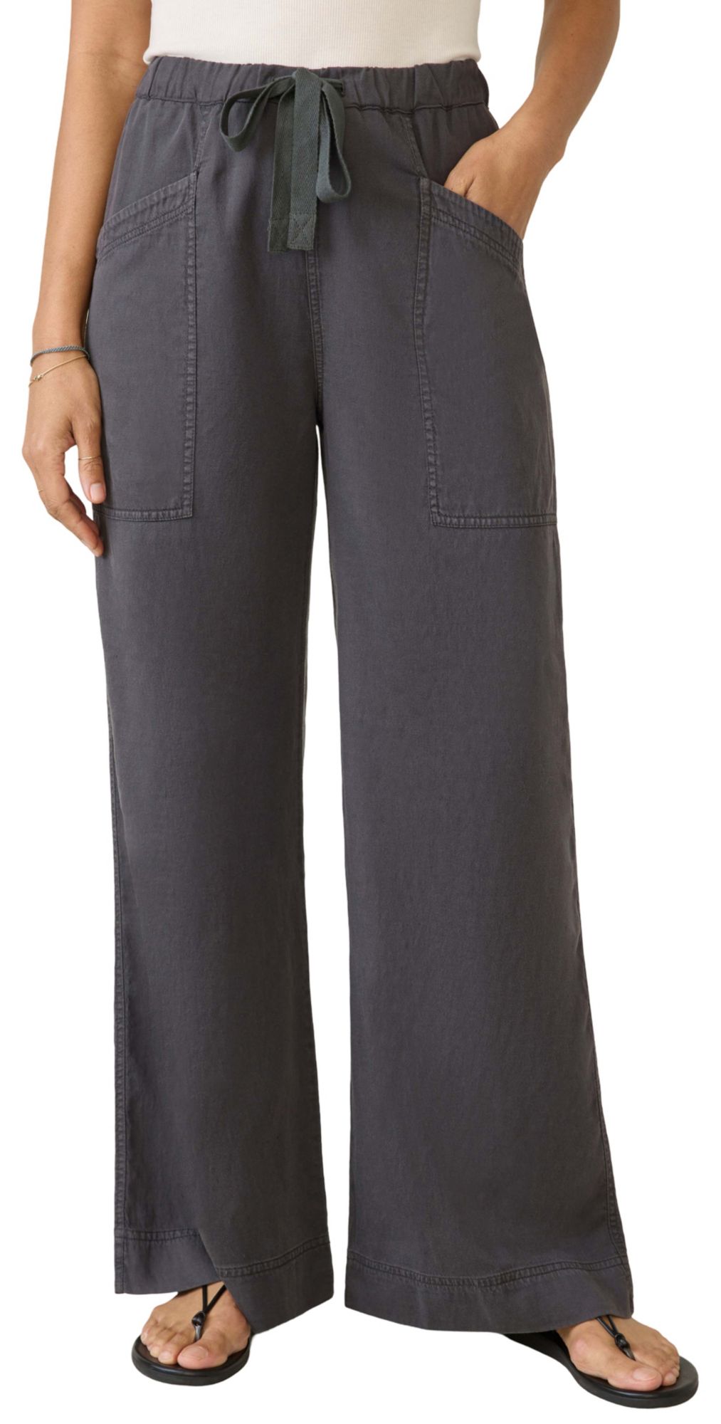 Faherty Women's Topanga Drape Wide Leg Pant