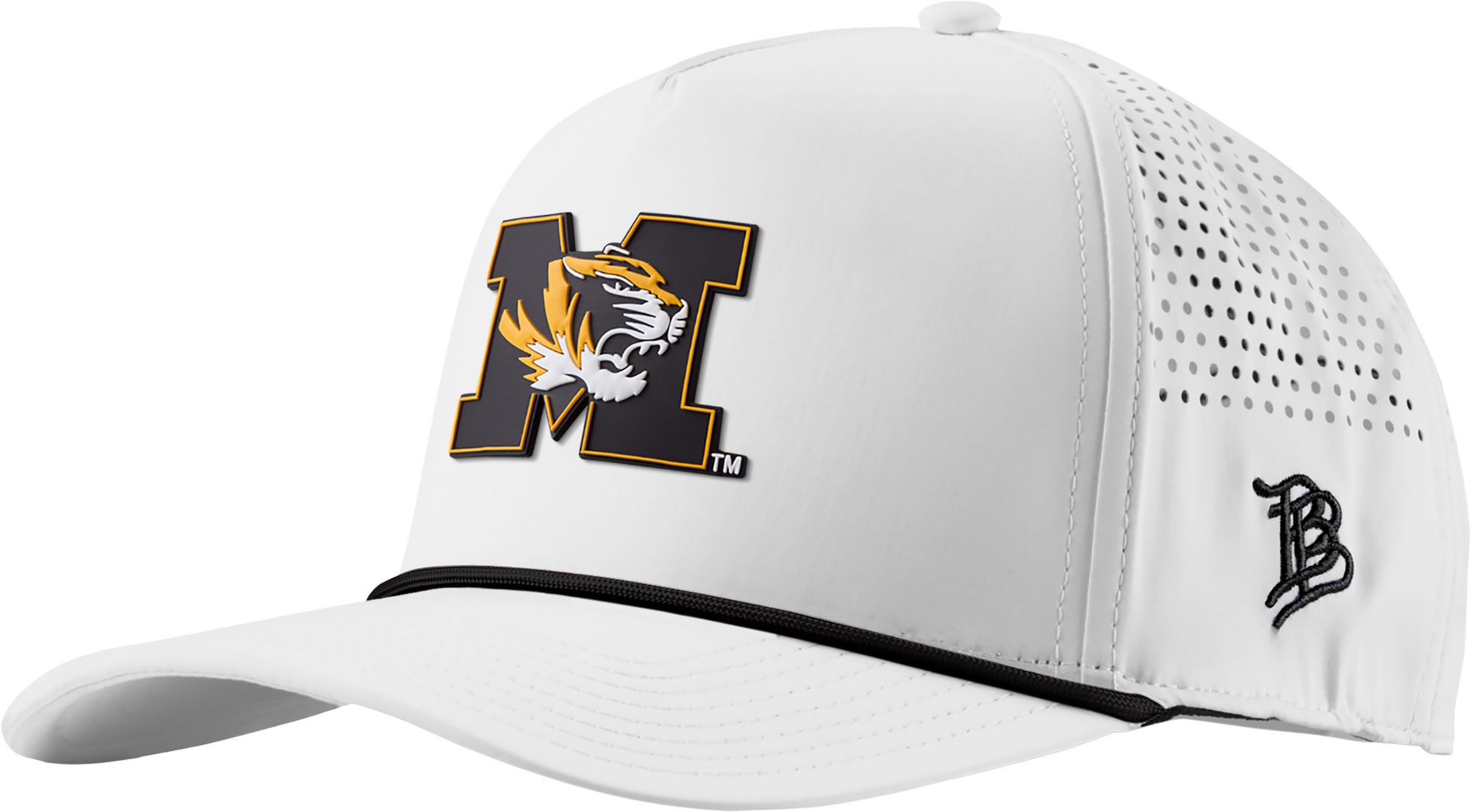 Branded Bills Adult Missouri Tigers White Logo Rope Snapback Hat