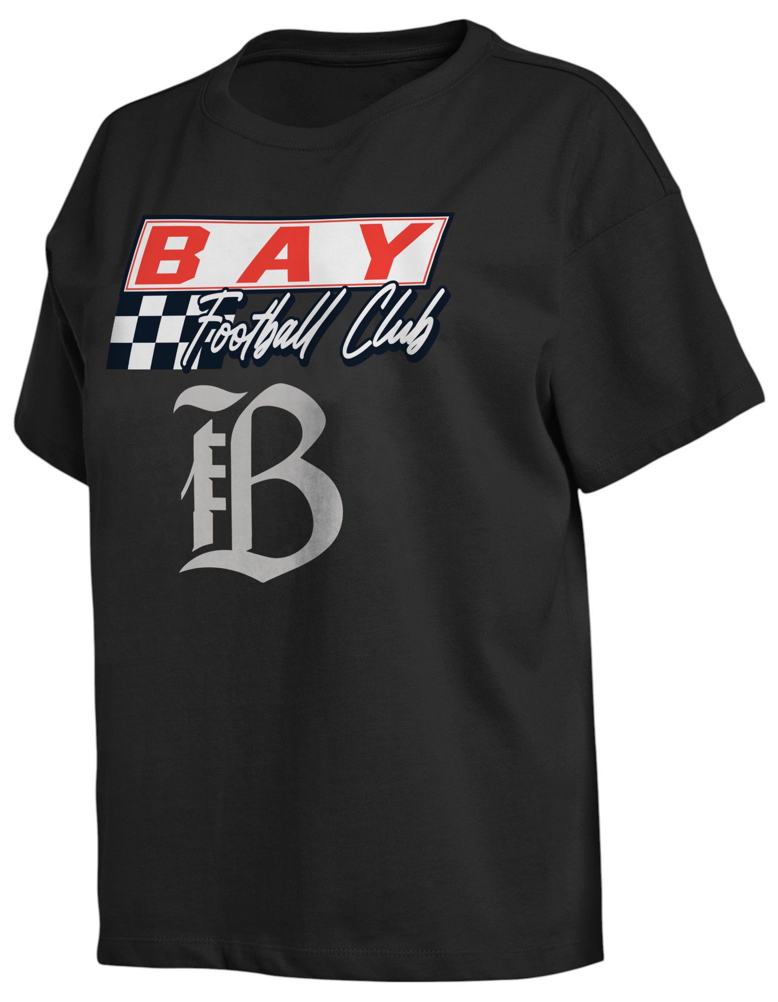 WEAR by Erin Andrews Women's Bay FC Vintage Racing Grey T-Shirt