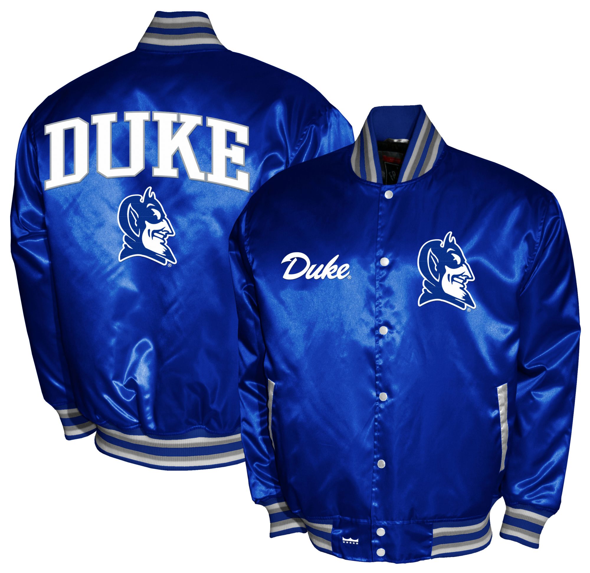 Franchise Club Men's Duke Blue Devils Royal Satin Jacket