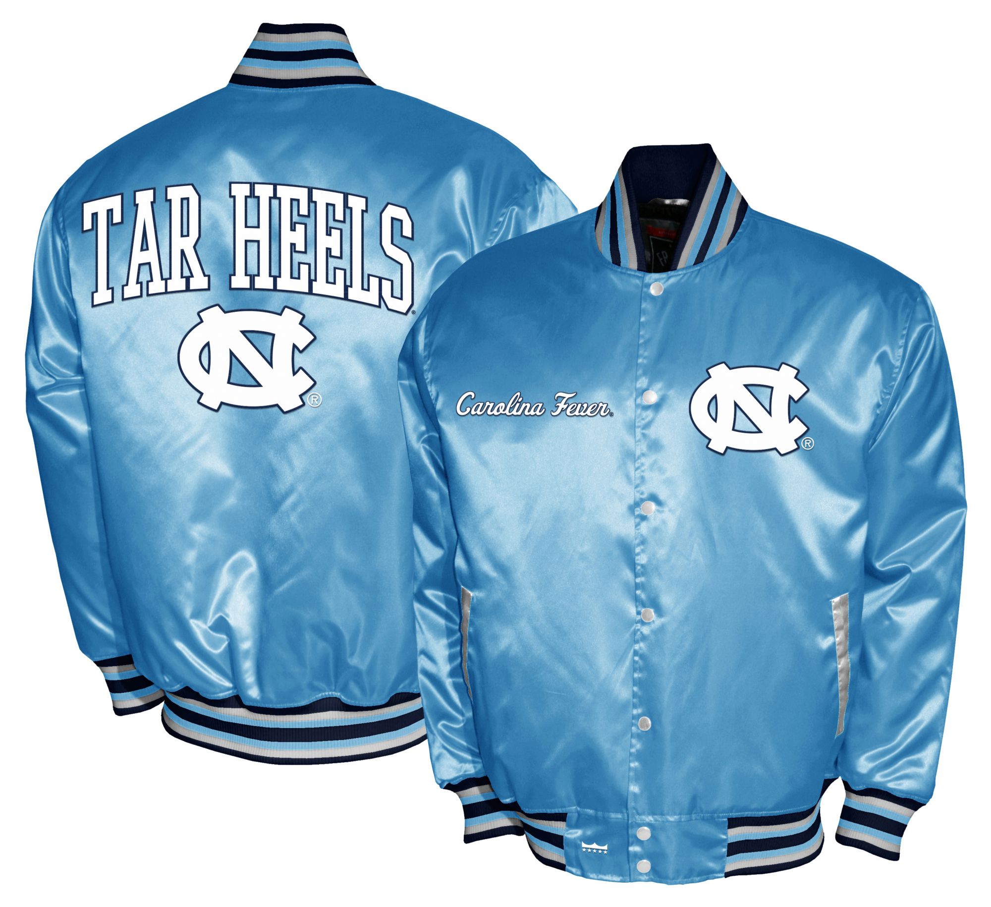 Franchise Club Men's North Carolina Tar Heels Carolina Blue Satin Jacket