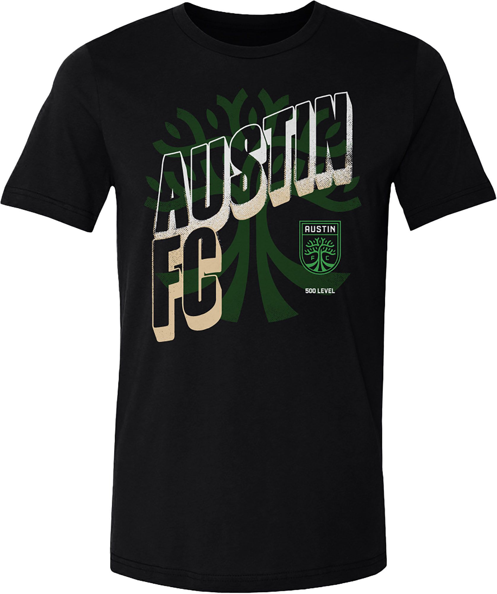 500 LEVEL Adult Austin FC Black Wave Bold T-Shirt