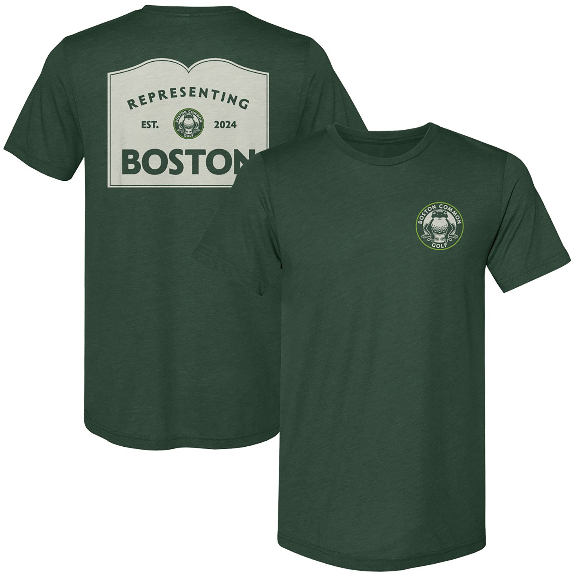 500 LEVEL Men's TGL Boston Common Golf Welcome Green T-Shirt