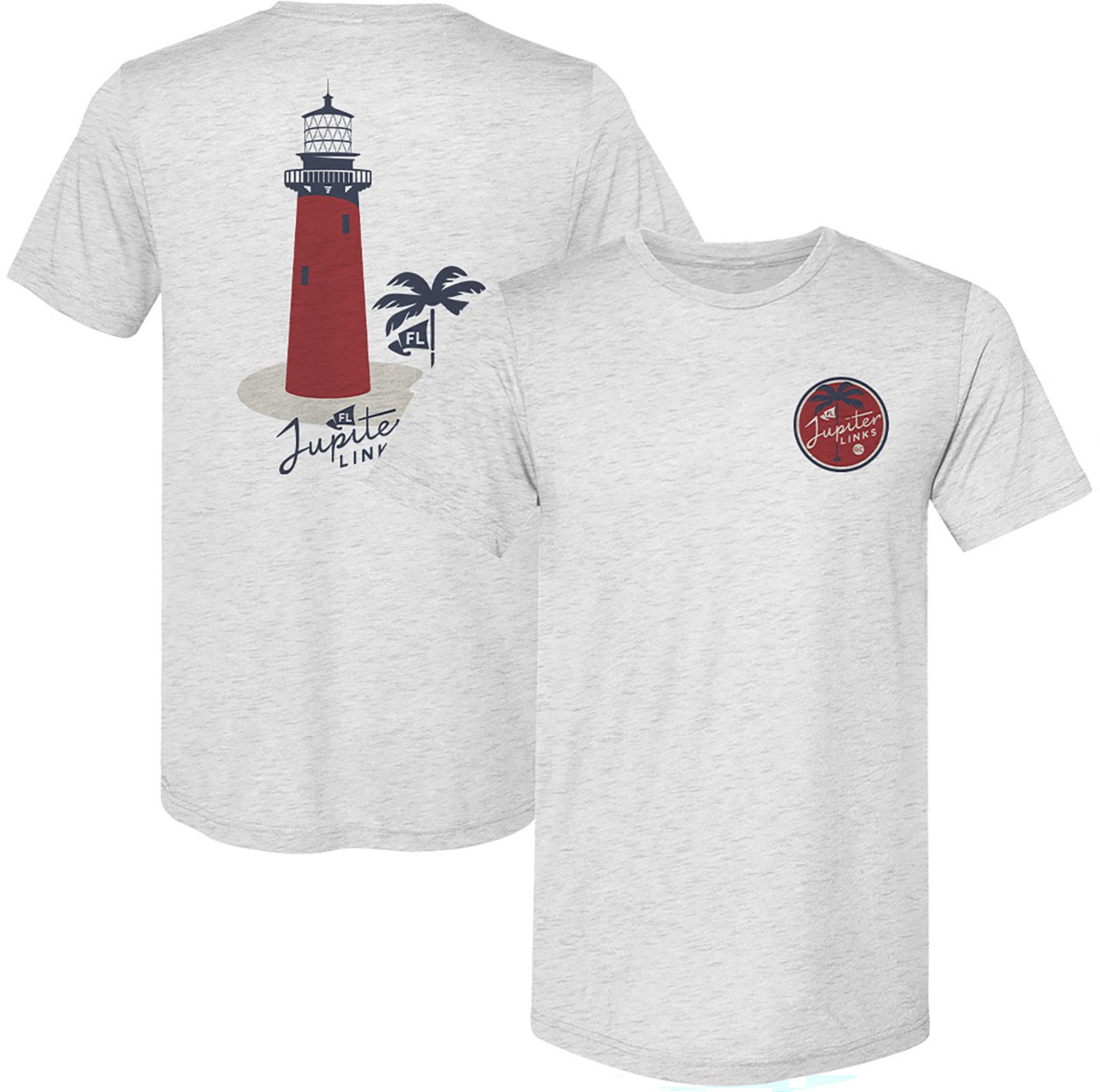 500 LEVEL Men's TGL Jupiter Links GC Lighthouse Grey T-Shirt