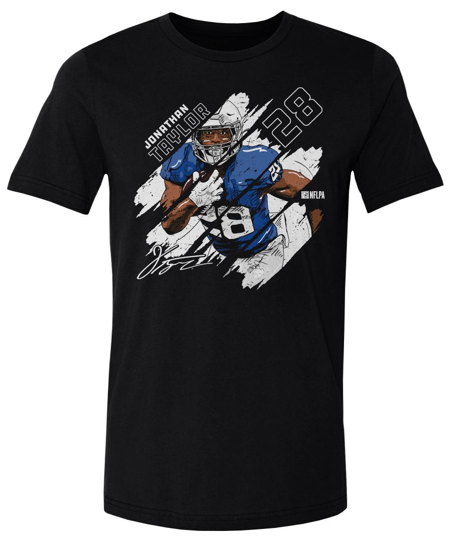 500 LEVEL Men's Indianapolis Colts Black Stripe Heavyweight T-Shirt