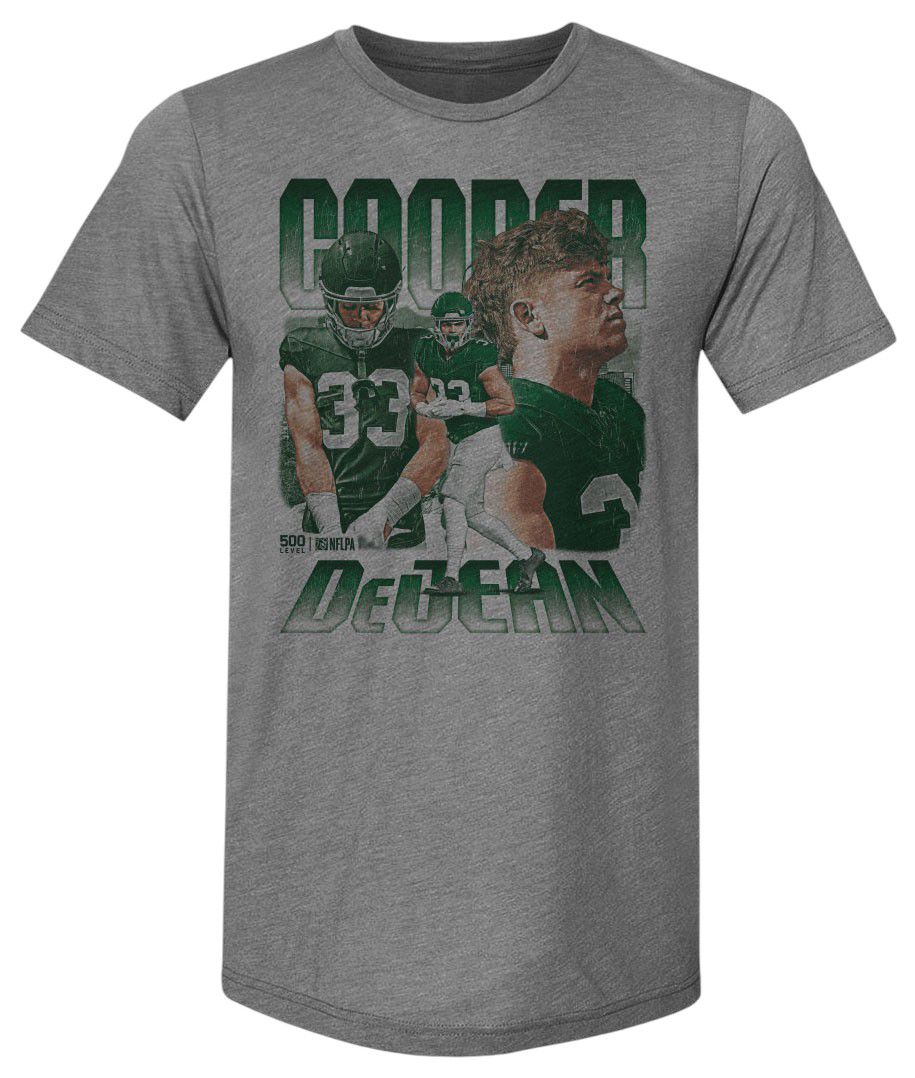 500 LEVEL Men's Philadelphia Cooper DeJean Grey Vintage T-Shirt