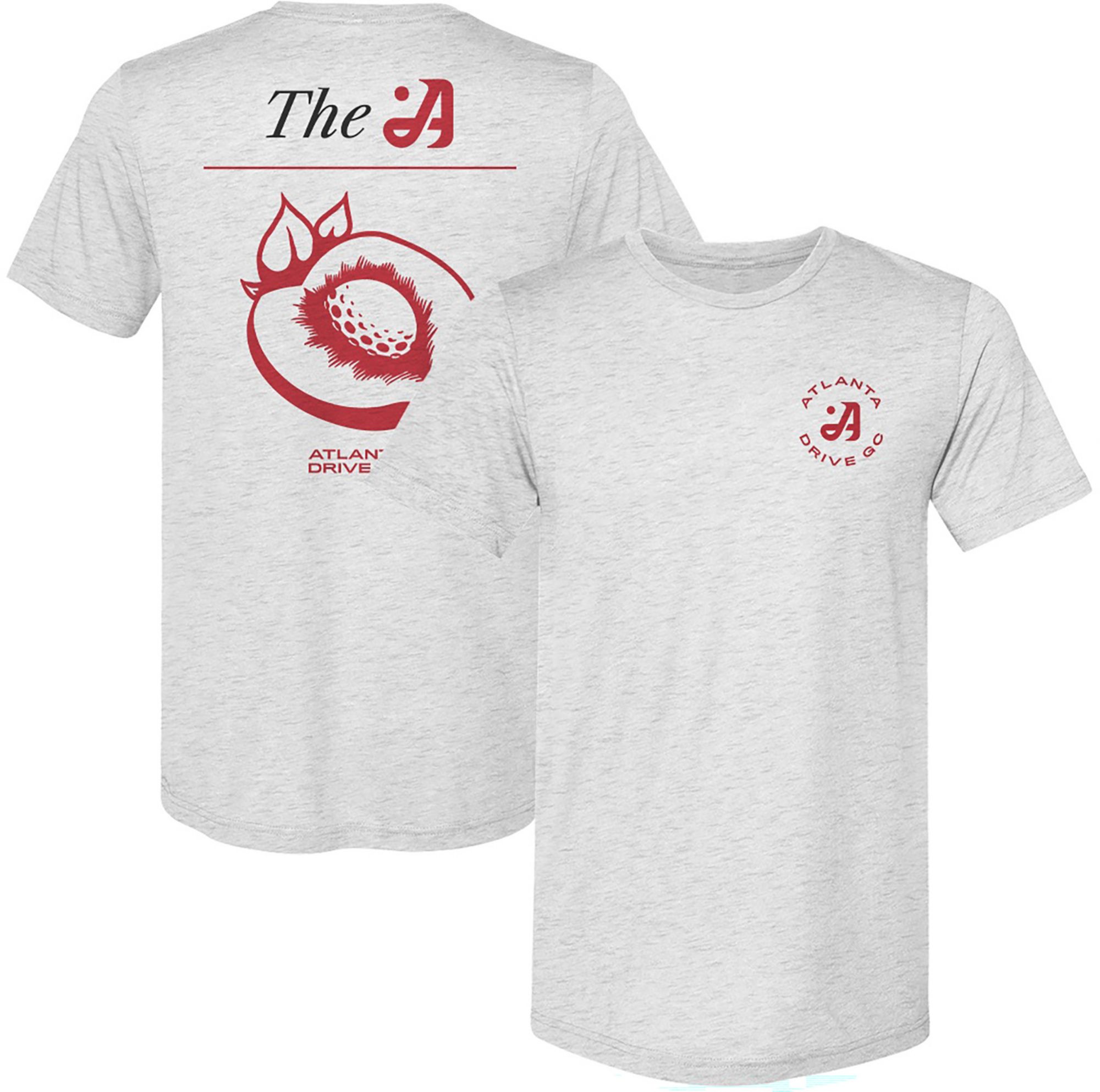 500 LEVEL Men's TGL Atlanta Drive GC Peach Grey T-Shirt