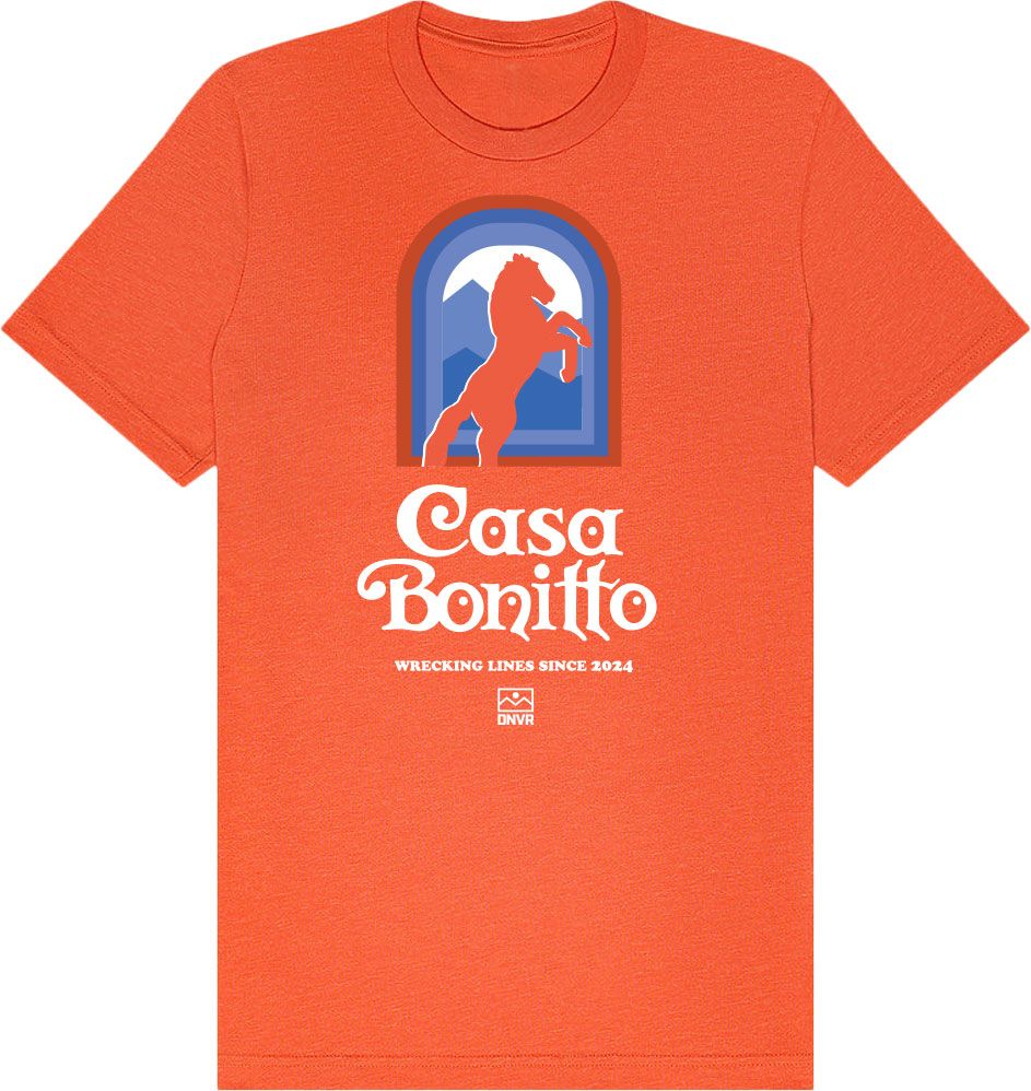 ALLCITY Adult Denver Orange "Casa Bonitto" Short Sleeve T-Shirt