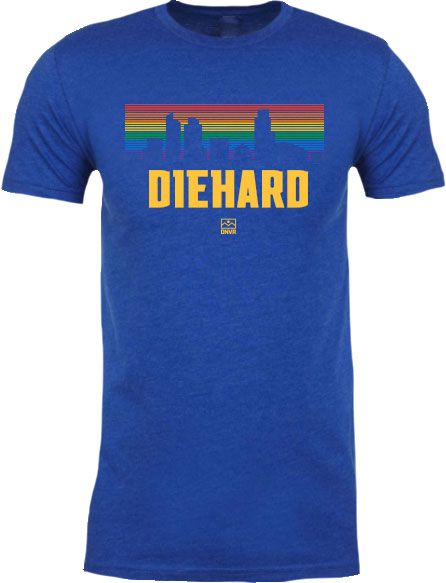 ALLCITY Men's Denver Blue 'Die Hard' T-Shirt