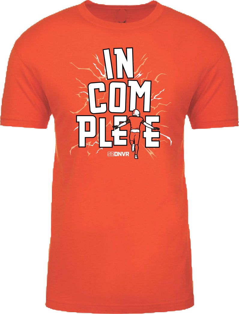 ALLCITY Men's Denver Orange Incomplete T-Shirt