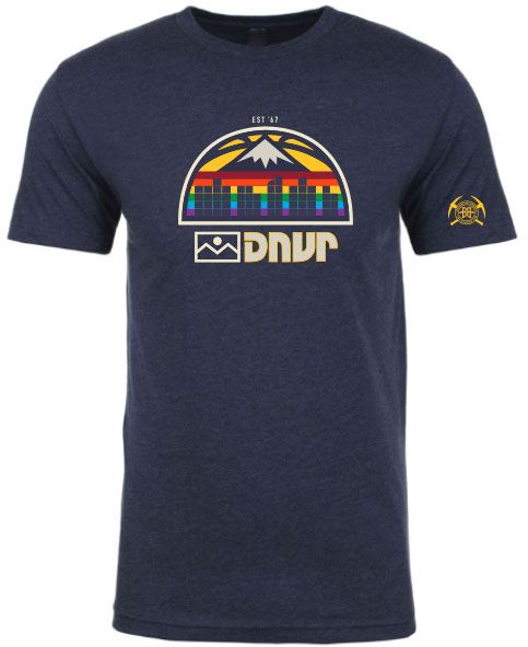 ALLCITY Men's Denver Navy High T-Shirt