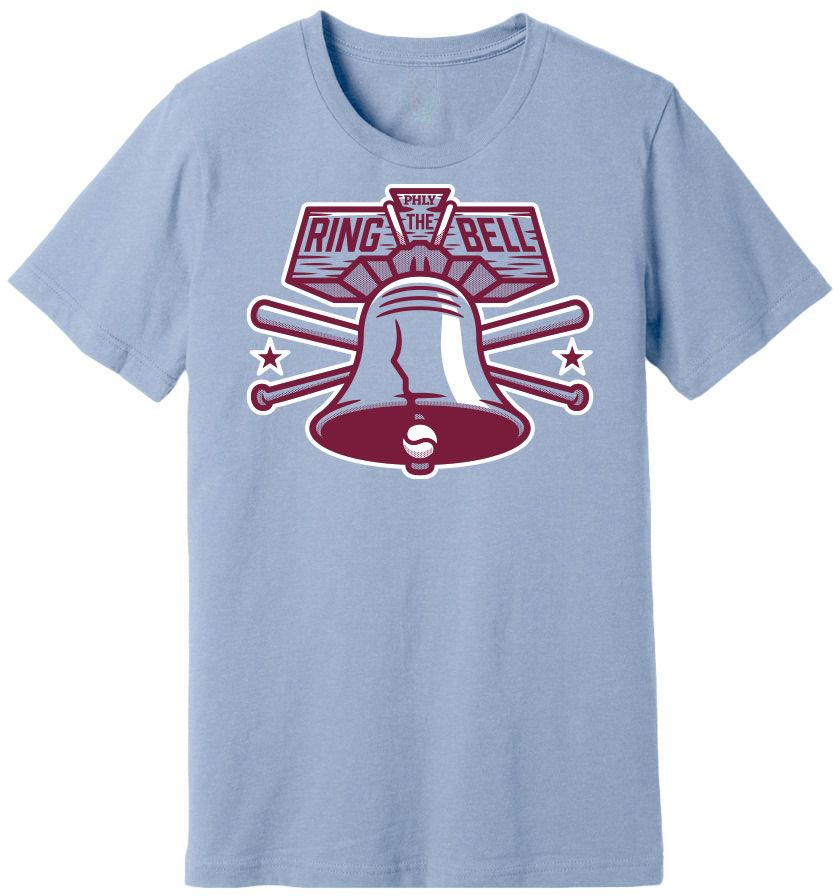 ALLCITY Men's Philadelphia Blue 'The Bell' T-Shirt