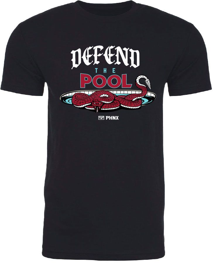 ALLCITY Men's Phoenix Black 'Defend The Pool' T-Shirt