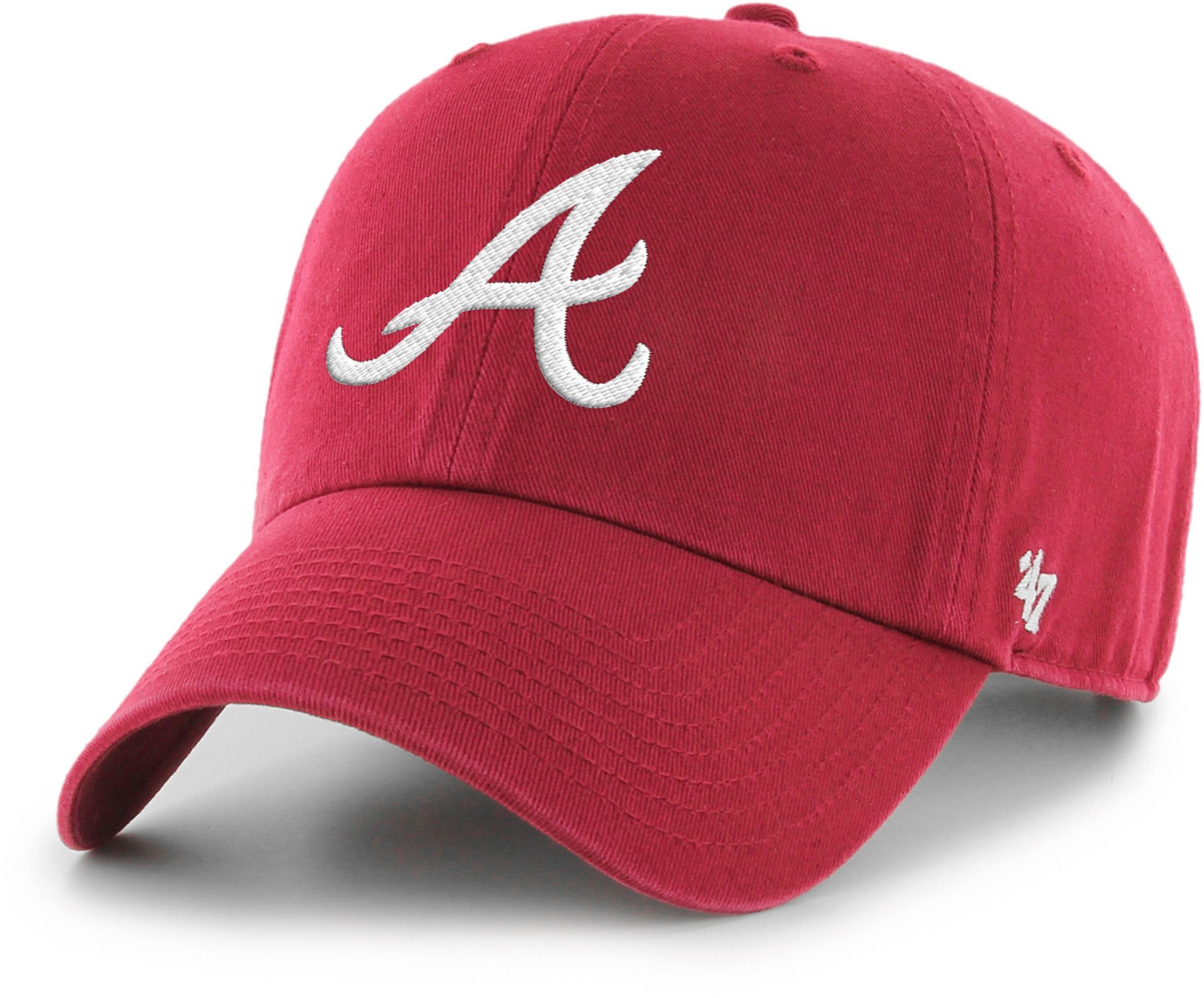 '47 Adult Atlanta Braves Red Clean Up Adjustable Hat