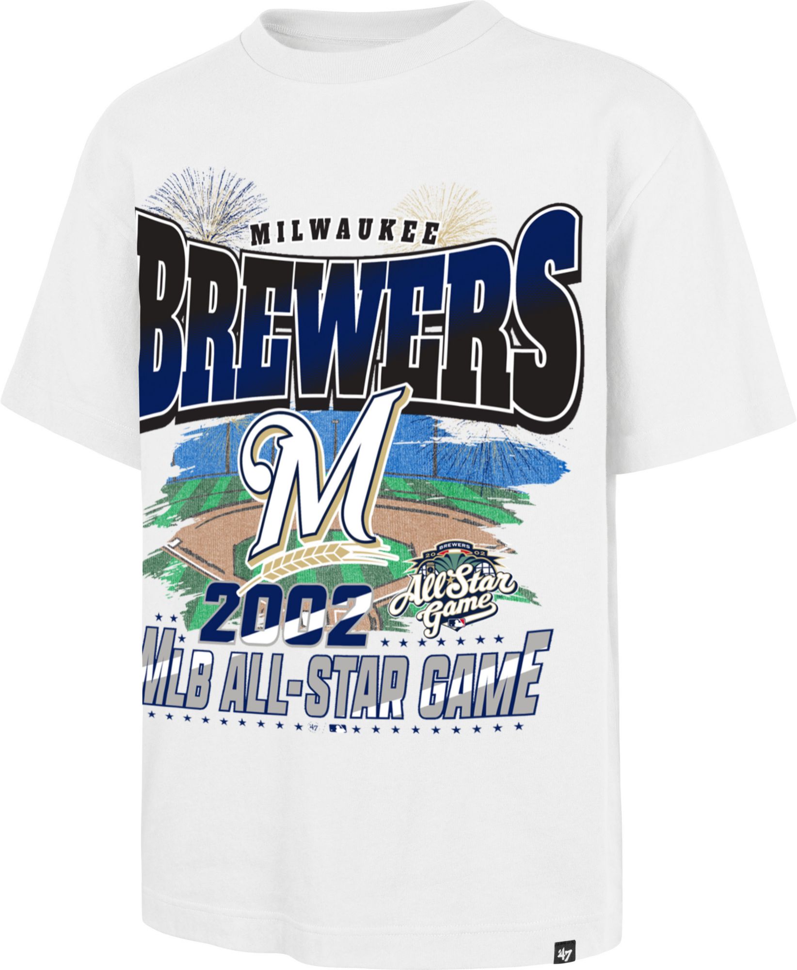 '47 Adult Milwaukee Brewers White Fireworks Foundation T-Shirt