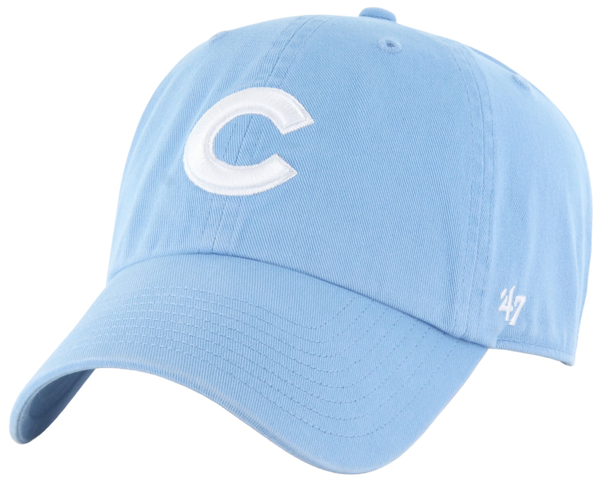 '47 Adult Chicago Cubs Light Blue Clean Up Adjustable Hat