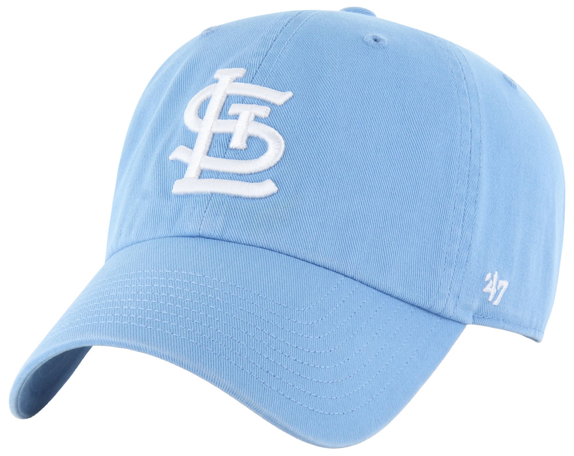 '47 Adult St. Louis Cardinals Light Blue Clean Up Adjustable Hat