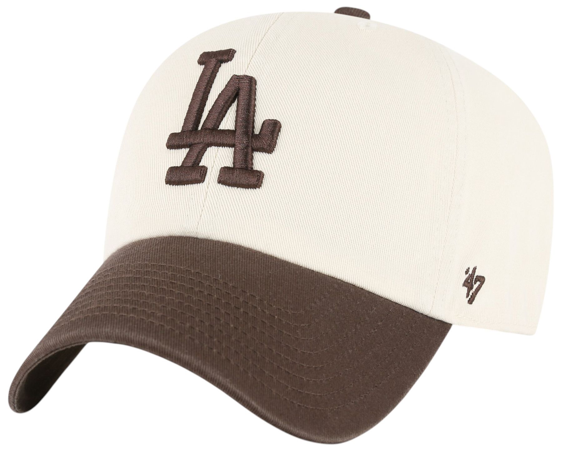 '47 Adult Los Angeles Dodgers Cream 2-Tone Clean Up Hat