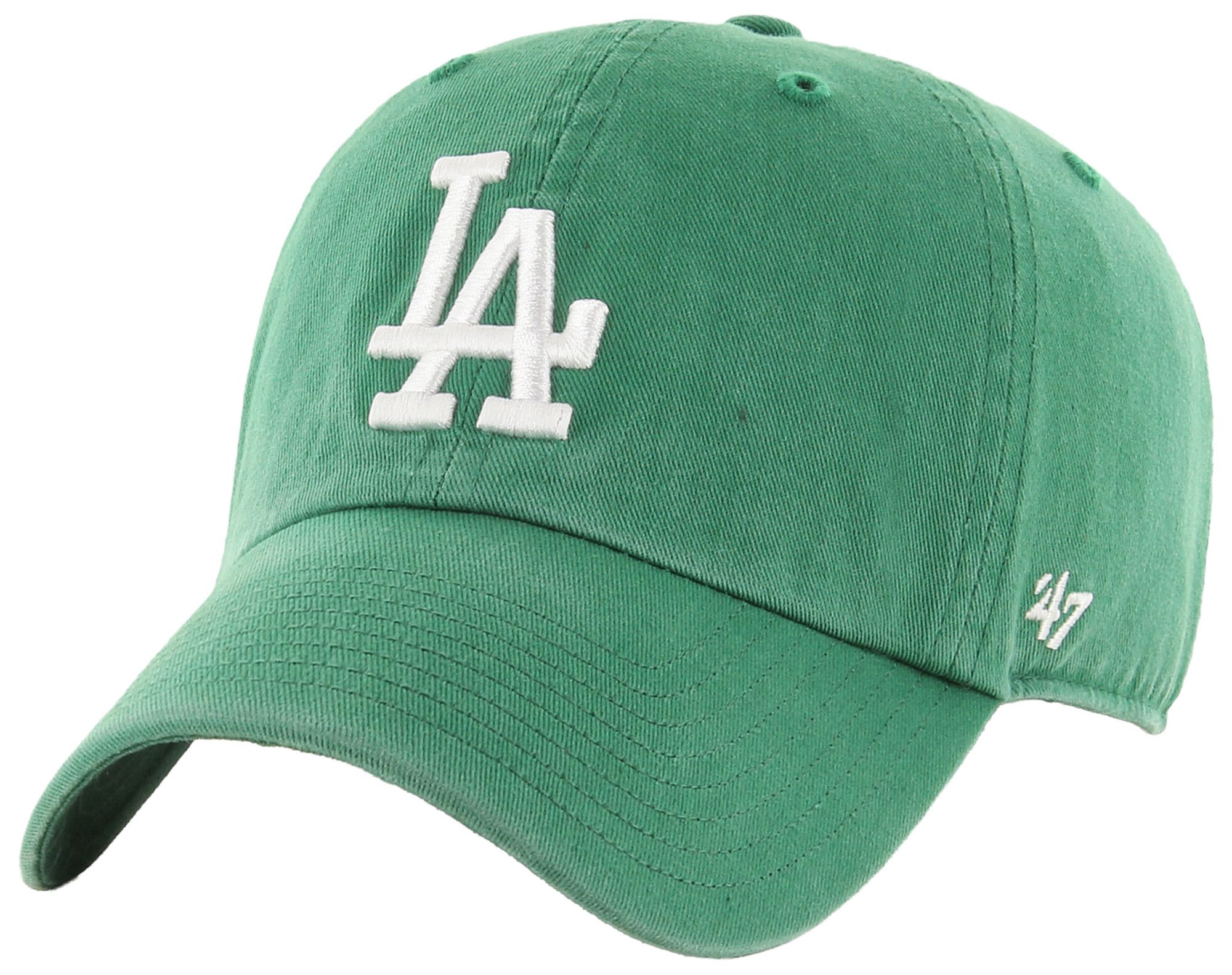 '47 Adult Los Angeles Dodgers Green Clean Up Adjustable Hat