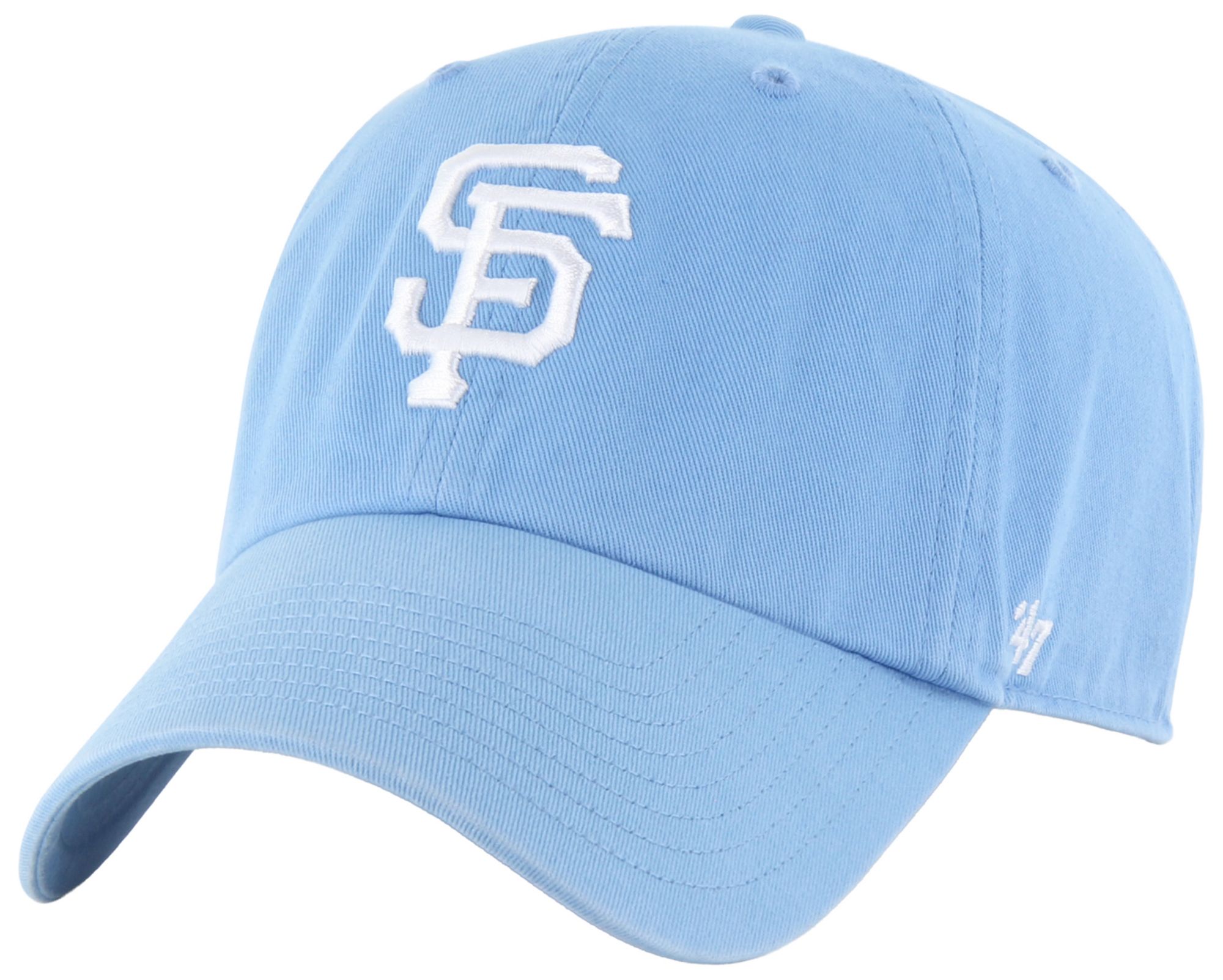 '47 Adult San Francisco Giants Light Blue Clean Up Adjustable Hat