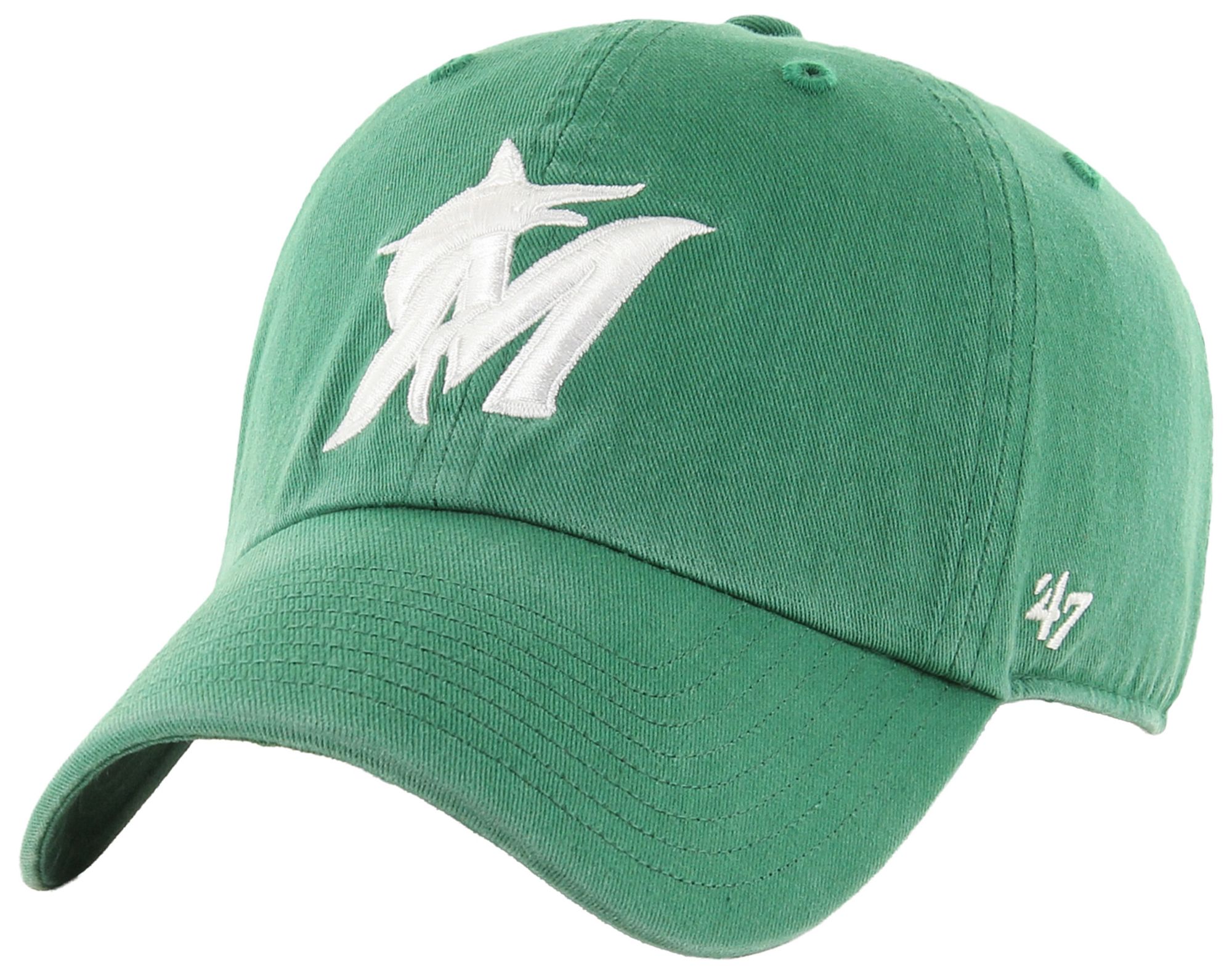 '47 Adult Miami Marlins Green Clean Up Adjustable Hat